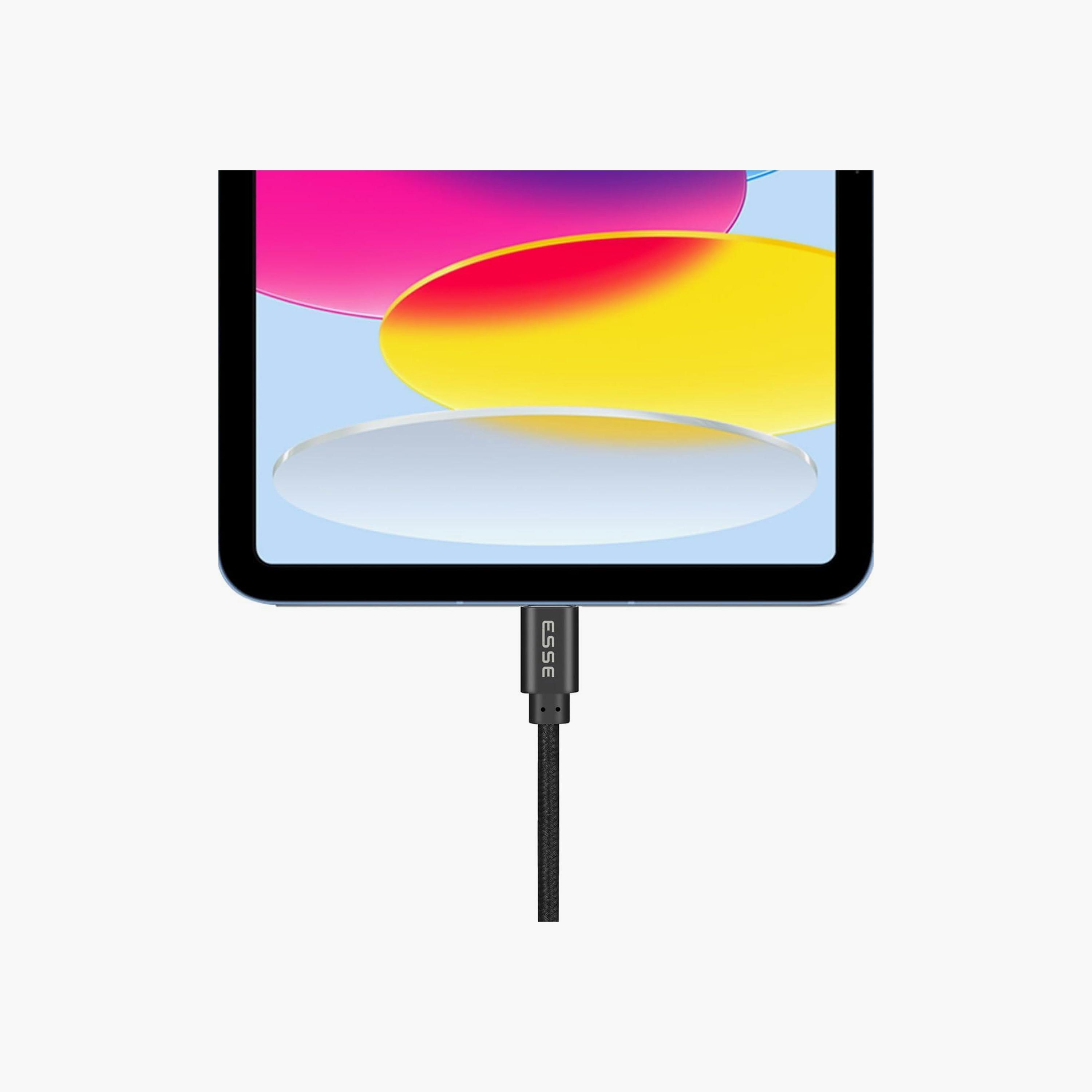 Esse Lightning To Type C Fast Charging Cable 1M Black | ECB-TYCL17033-electronics-accessories-mobileaccesories-image-3
