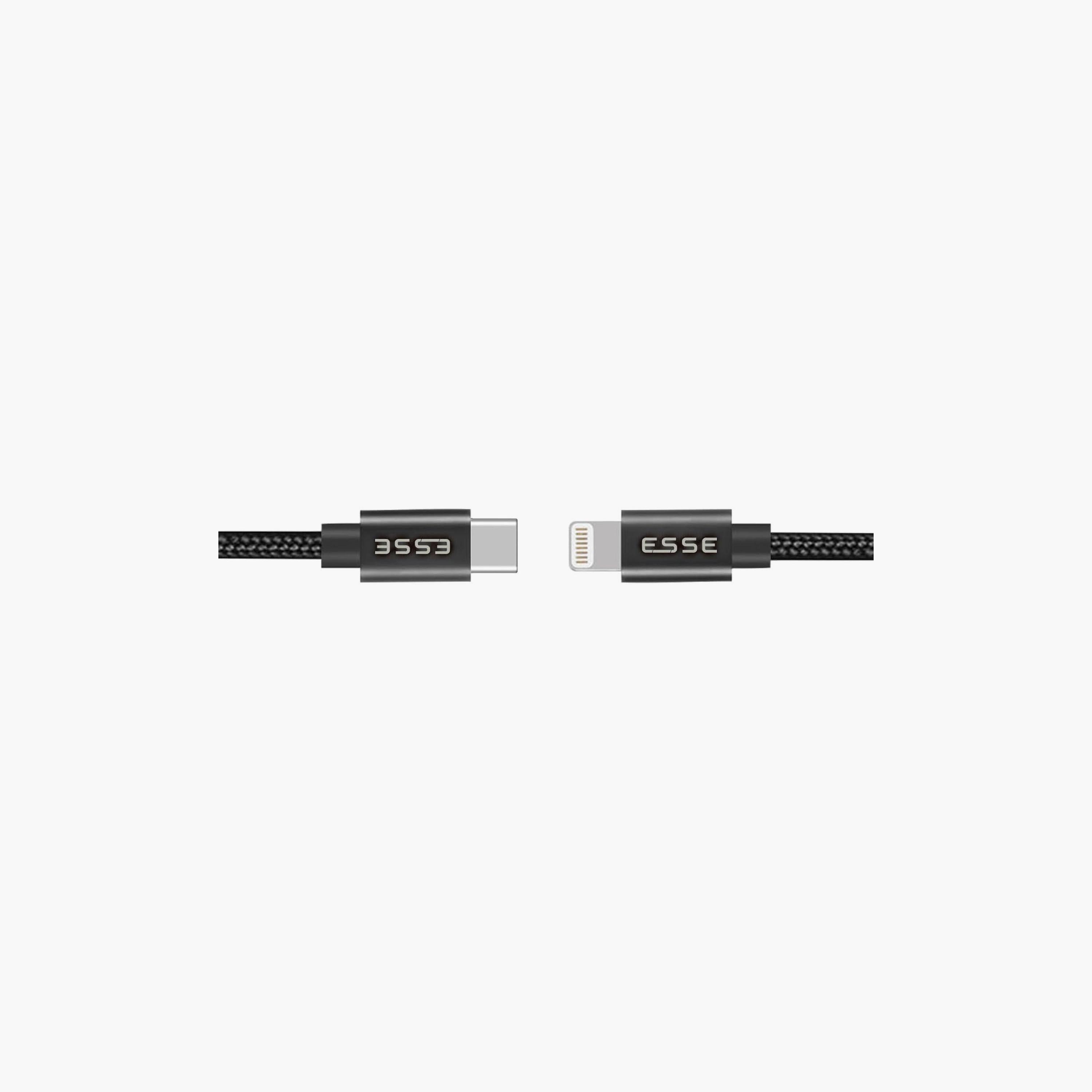 Esse Lightning To Type C Fast Charging Cable 1M Black | ECB-TYCL17033-electronics-accessories-mobileaccesories-image-4