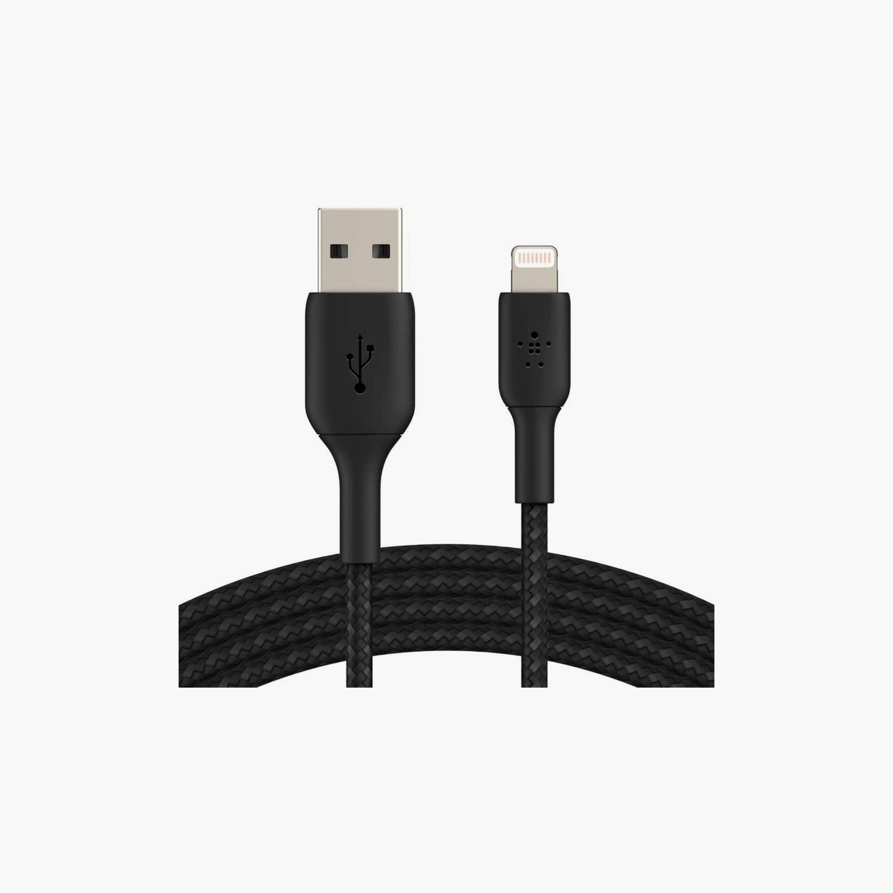 كابل شحن ايفون من بيلكن Lightning إلى USB بطول 1 متر أسود | BKN-CAA002BT1MBK-electronics-accessories-mobileaccesories-image-2