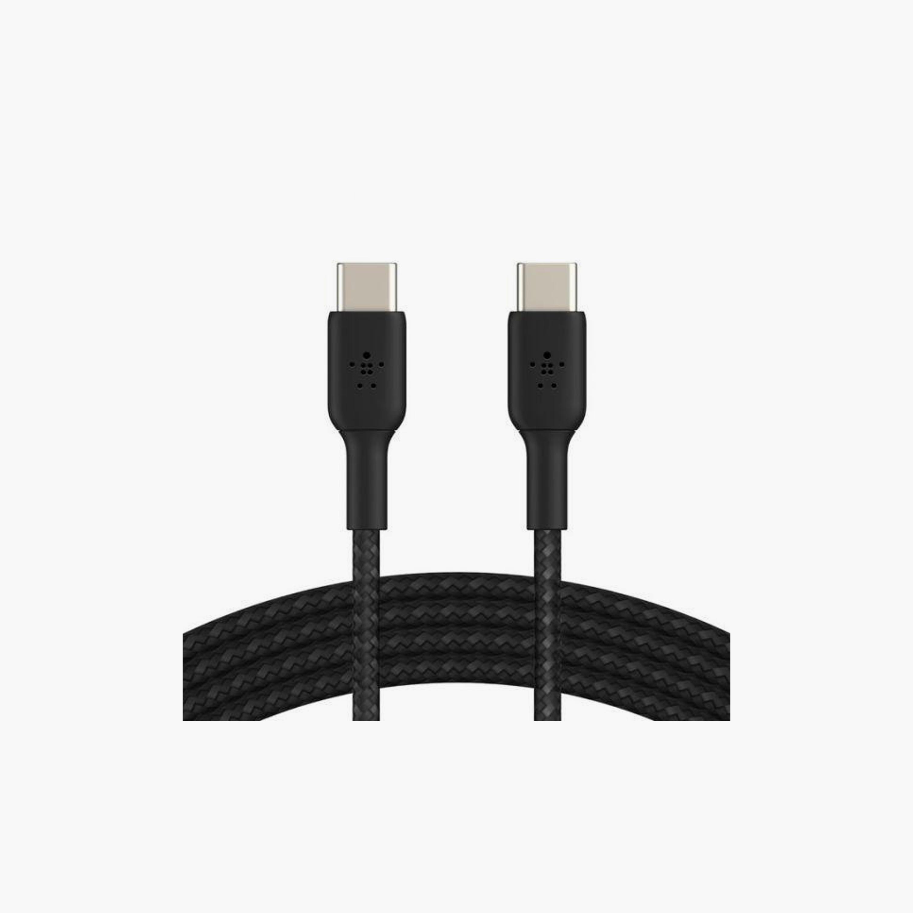 Belkin Braided USB-C To USB-C Lightning Cable Black | BL-CBL-USB.C-USB.C-1M-BLK-electronics-accessories-mobileaccesories-image-2