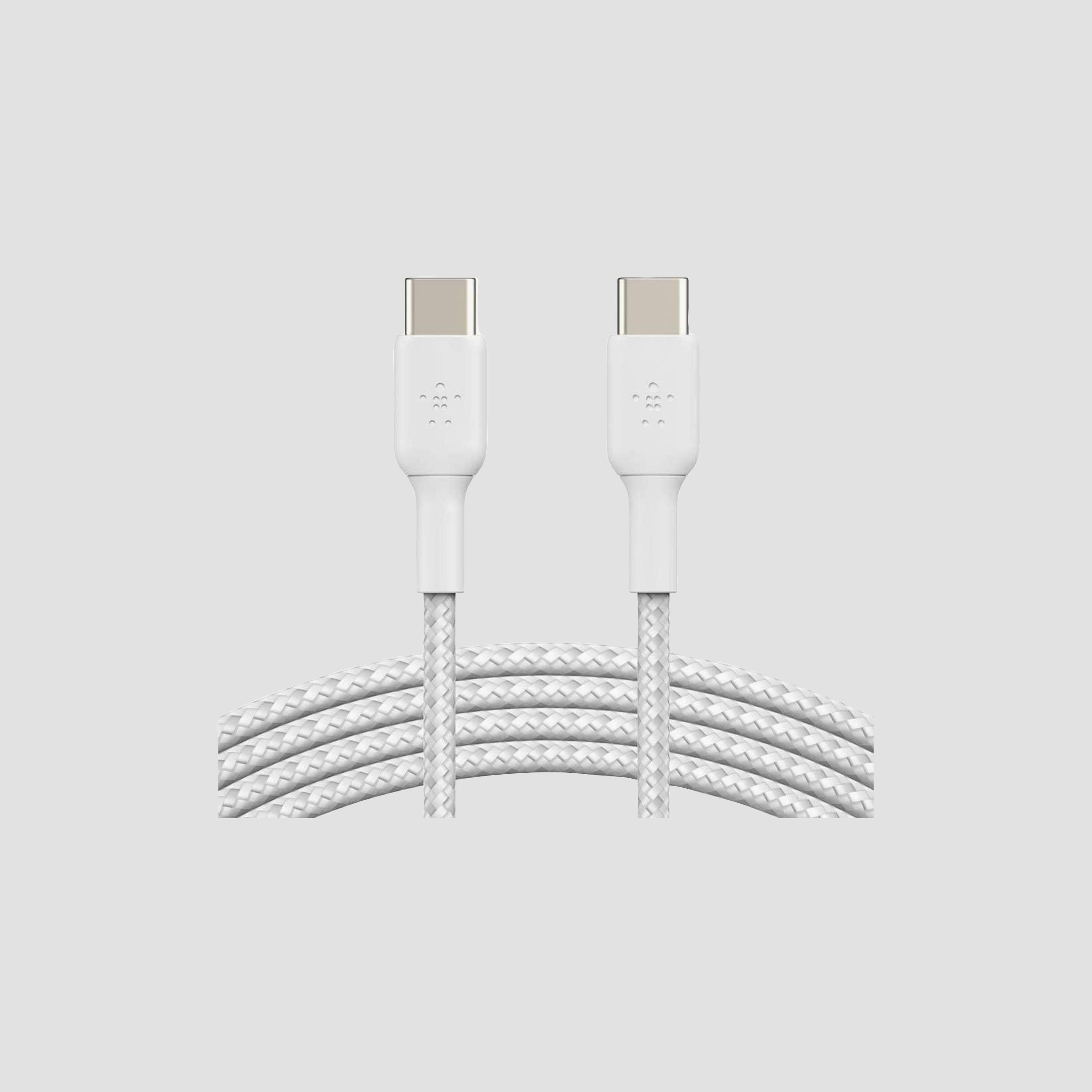 كابل شحن مضفر من بيلكن بوست تشارج USB-C إلى USB-A Lightning أبيض | BL-CBL-USB.C-USB.C-1M-WHT-electronics-accessories-mobileaccesories-image-2