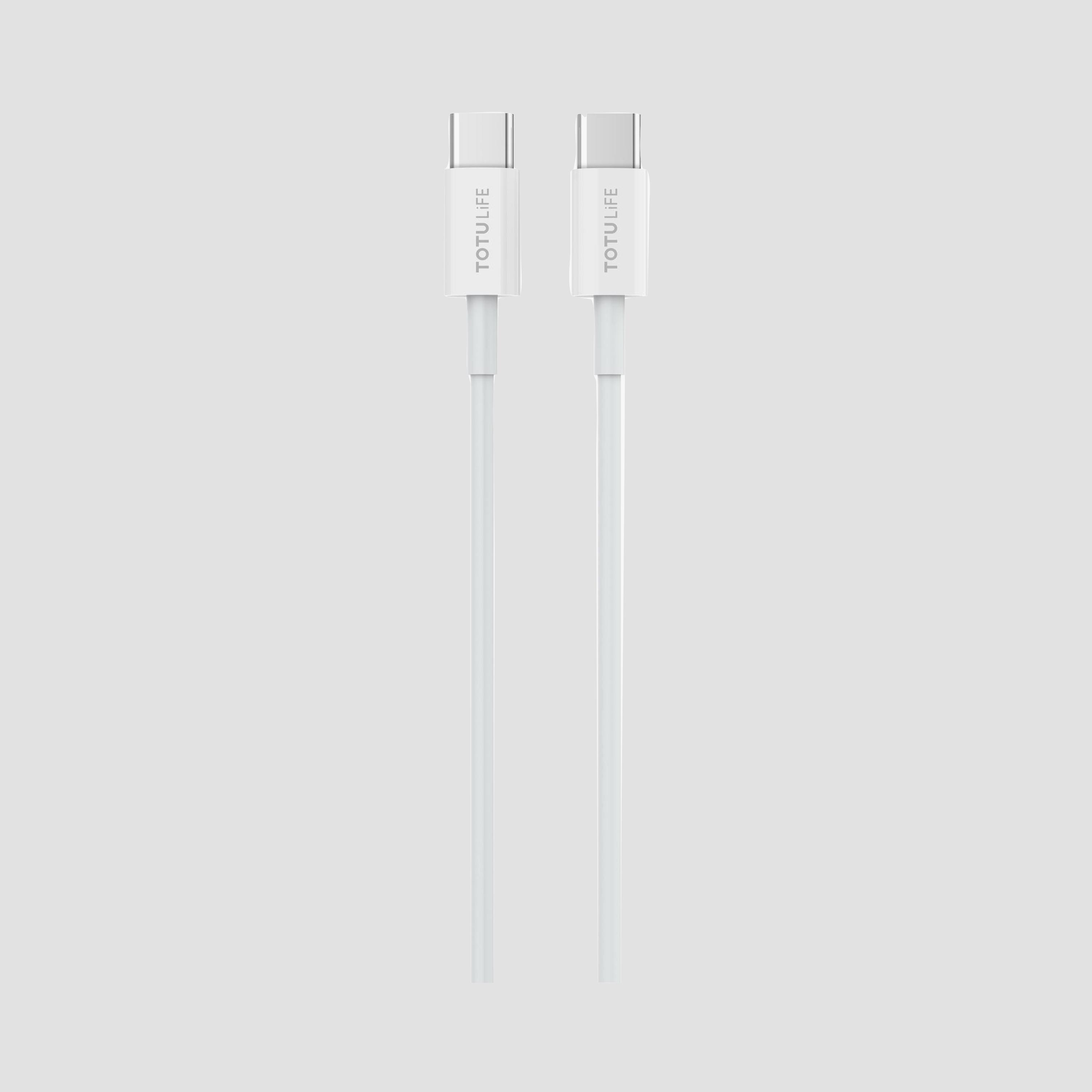 كابل توتوديزاين سلسلة بيور PD Type-C-Type-C بطول 1 متر - أبيض | T-CBPRCCWH-electronics-accessories-mobileaccesories-image-2