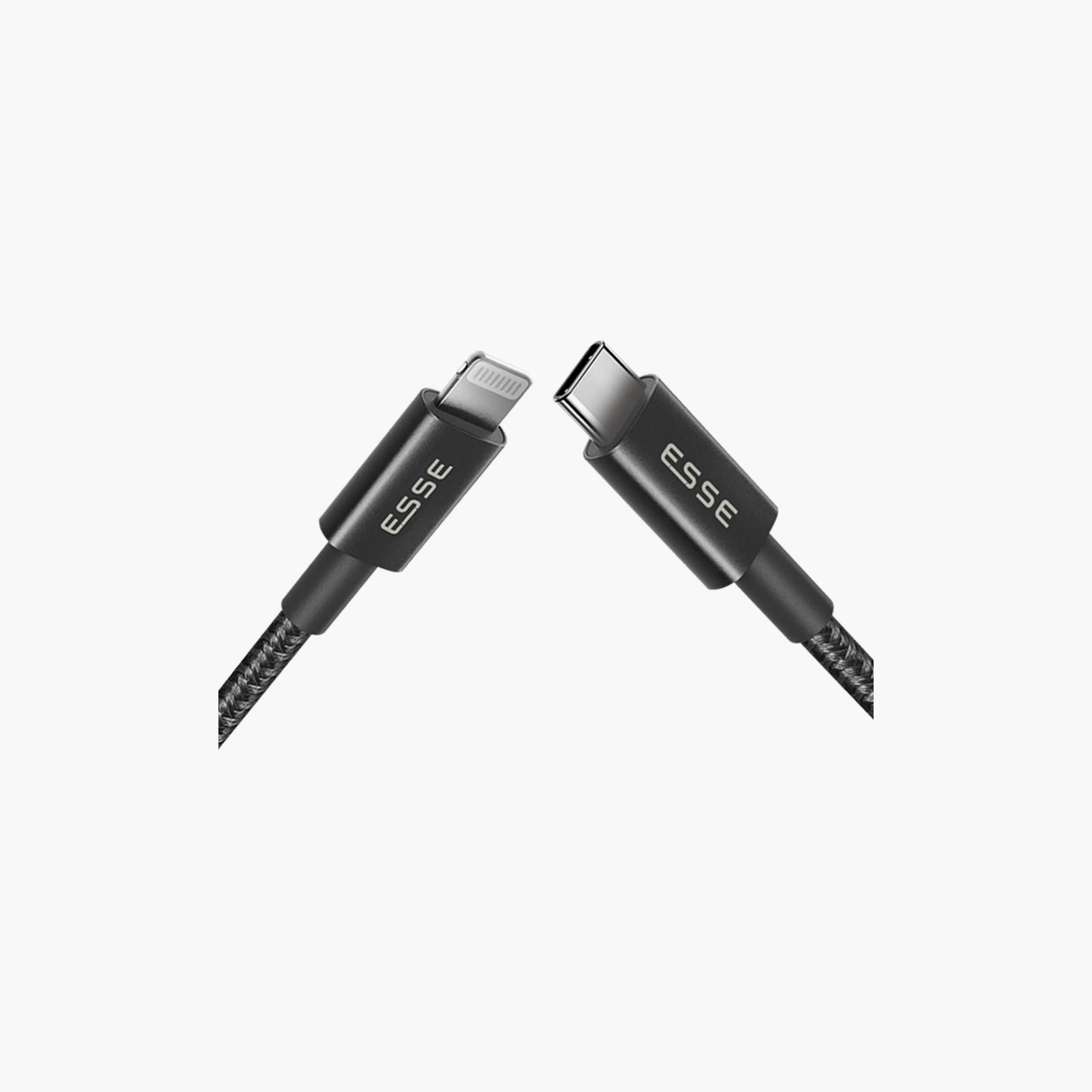 كابل شحن سريع من إيسي لايتنينج إلى تايب سي بطول 2 متر أسود | ECB-TYCL27040-electronics-accessories-mobileaccesories-image-2