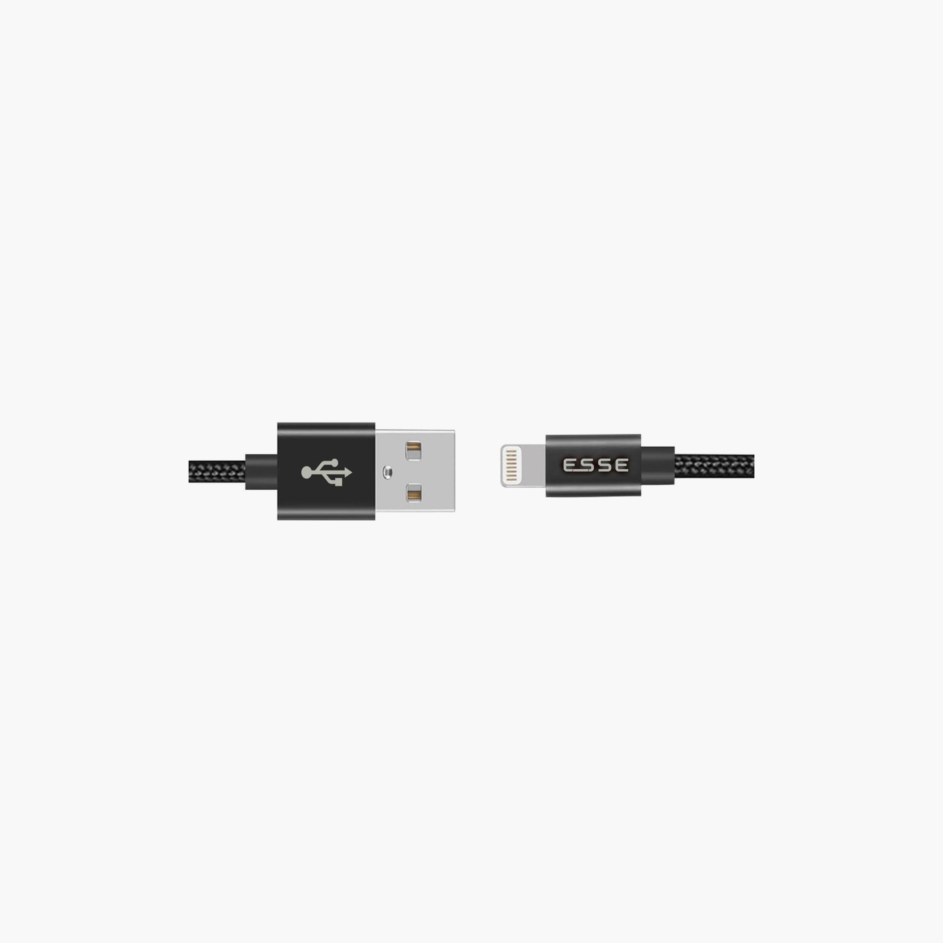 كابل USB إلى Lightning من إيسي بطول 2 متر أسود | ECB-ULI27088-electronics-accessories-mobileaccesories-image-3