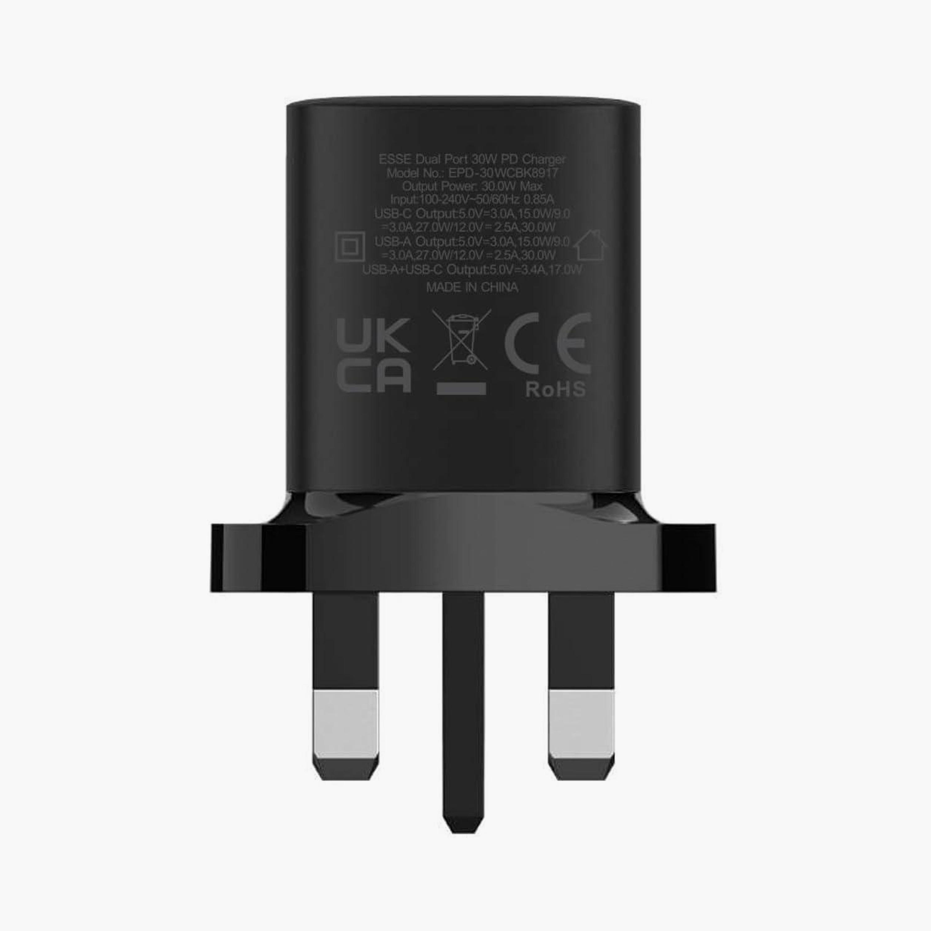 شاحن إيسي نوفابالس ثنائي المنفذ 30 واط PD GAN أسود | EPD-30WCBK8917-electronics-portabledevices-image-5