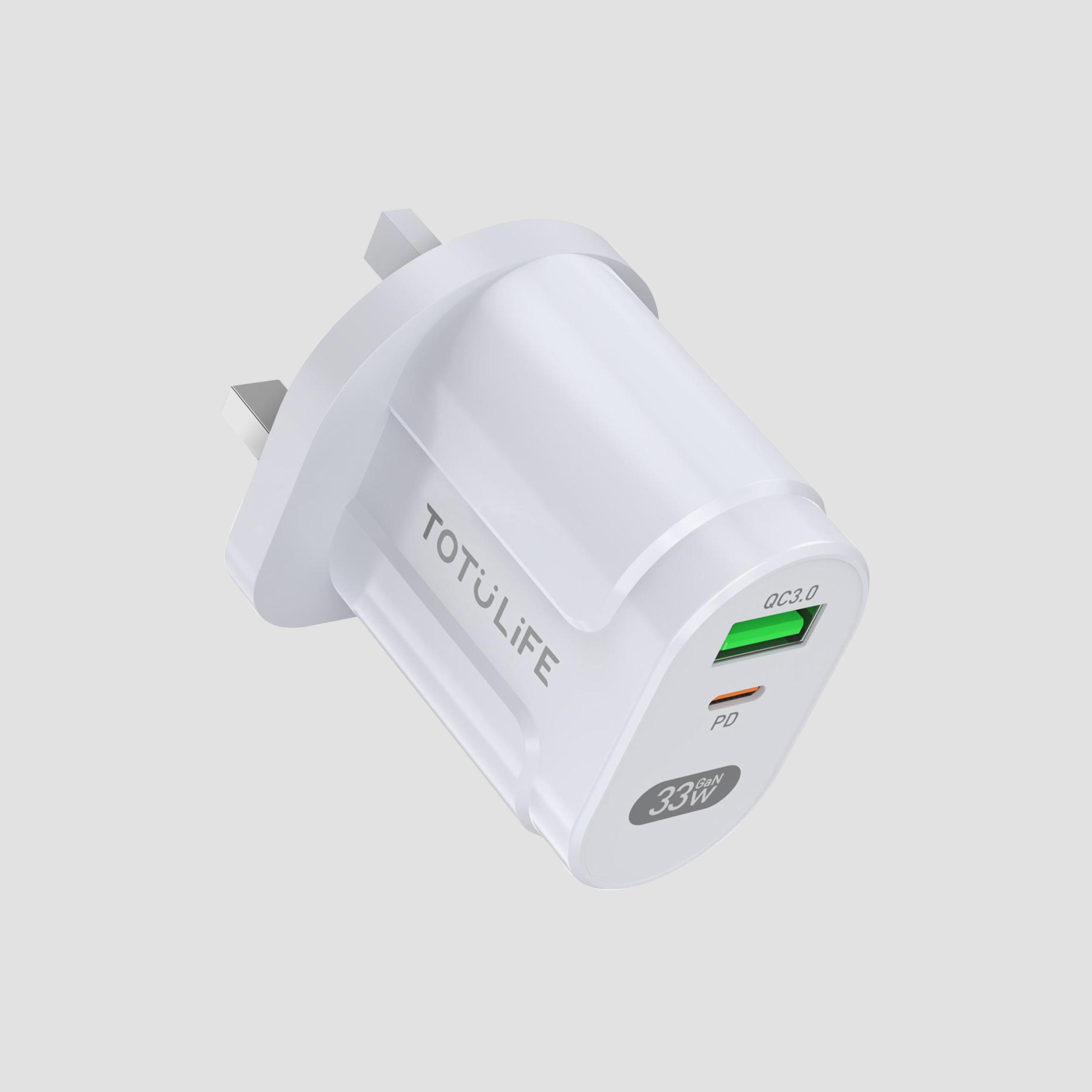 Totudesign Pure Series Wall Charger PD 33W Quick Charge White | T-CHRPRPD33W-electronics-portabledevices-image-2