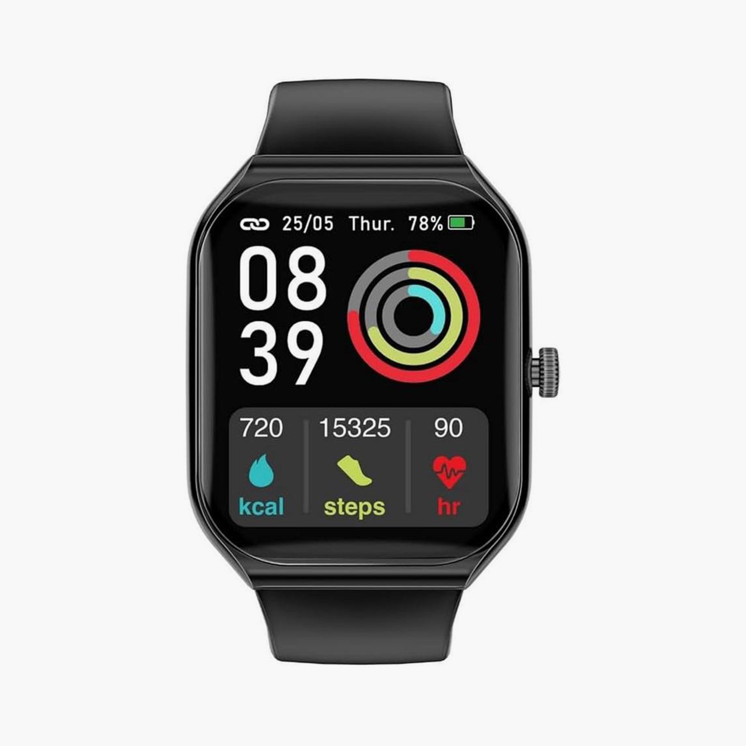 Promate Smart Watch, Sporty BT 3.0 + BLE 5.2 Fitness Tracker, 1.96” Always-On AMOLED Display-men-watchesandjewellery-watches-image-1
