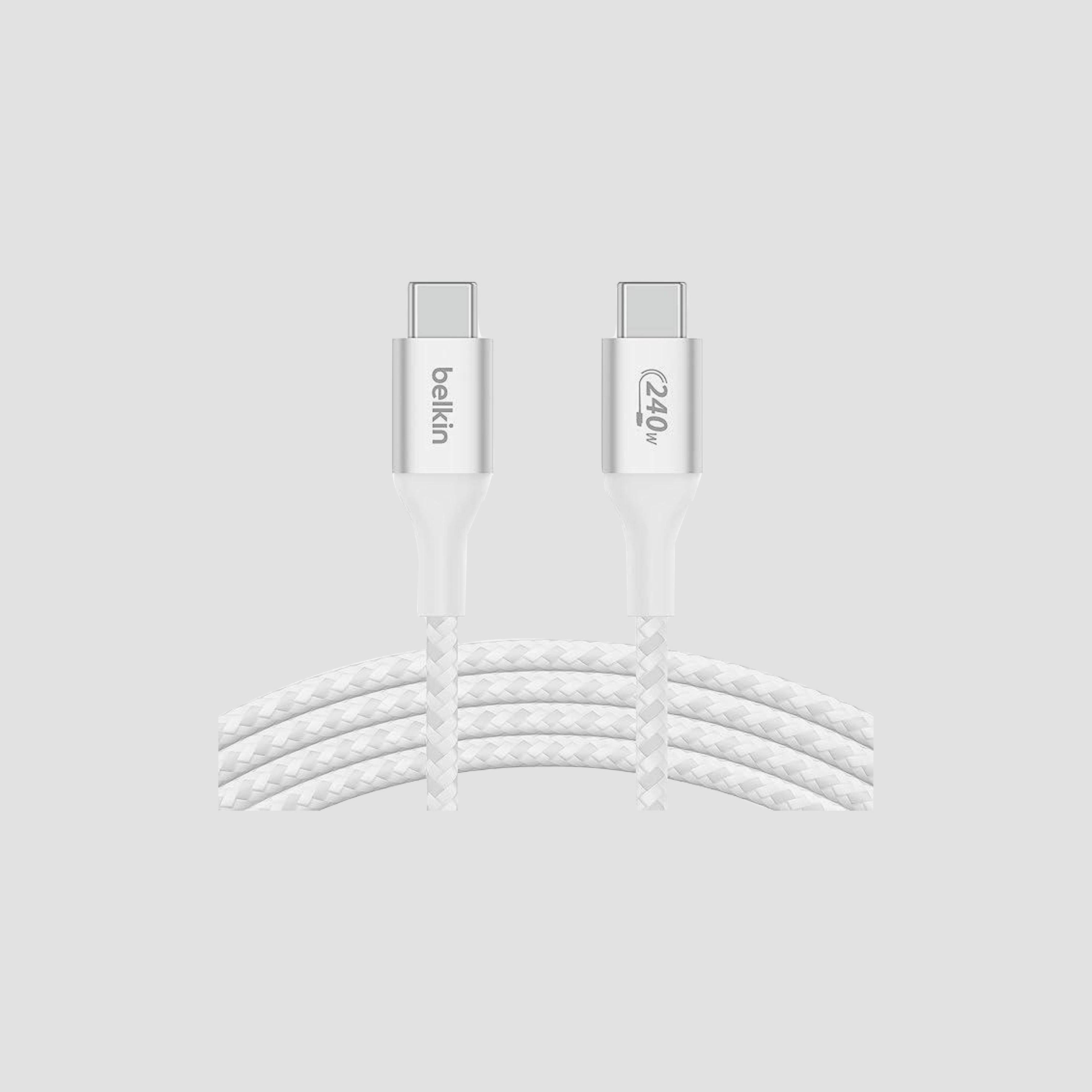 كابل شحن الطاقة بيلكن بوست تشارج USB-C إلى USB-C بطول 1 متر-electronics-accessories-mobileaccesories-image-1