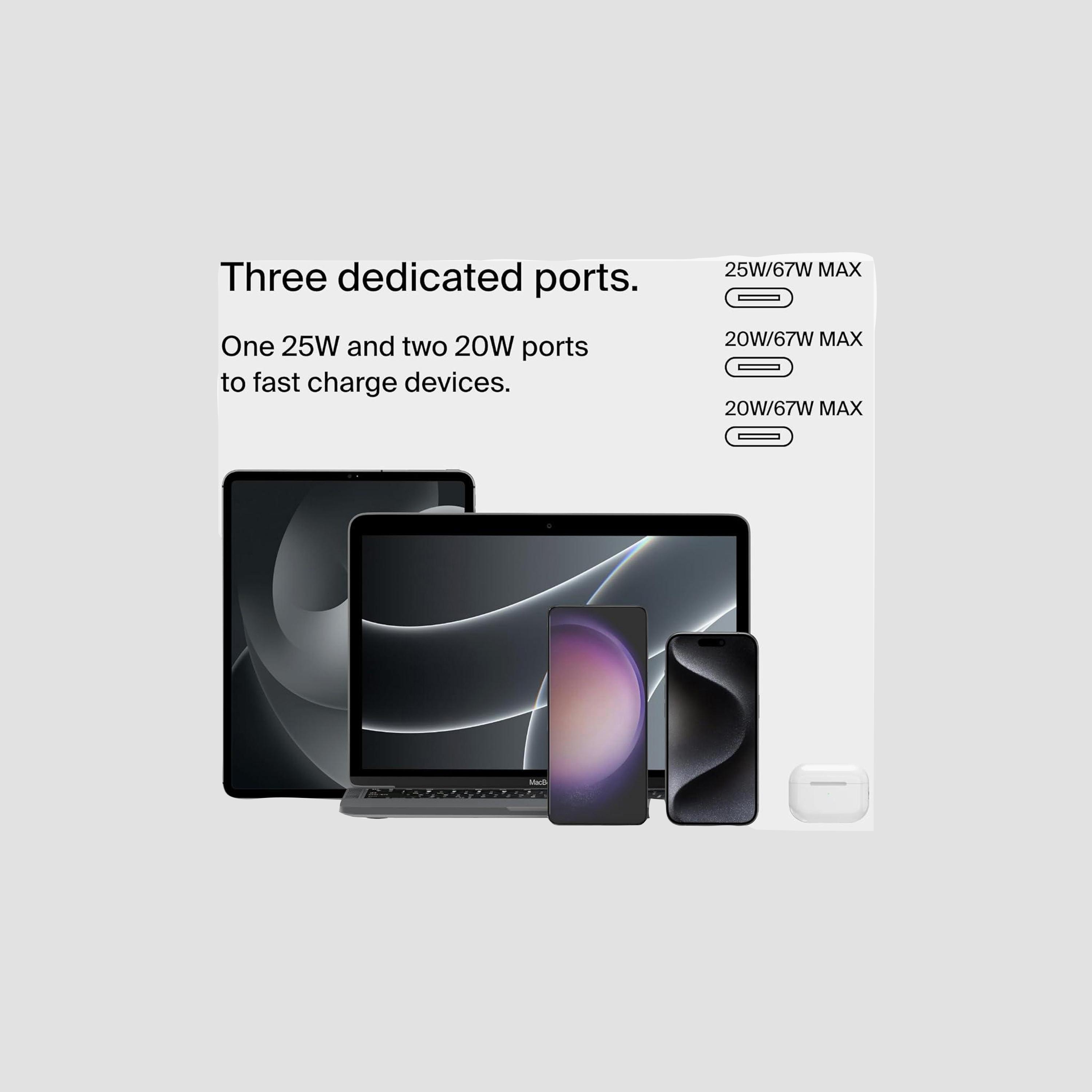 Belkin BoostCharge 67W 3-Port USB-C Wall Charger with PPS White | BKN-WCC002MY2MWH-B6-electronics-portabledevices-image-5