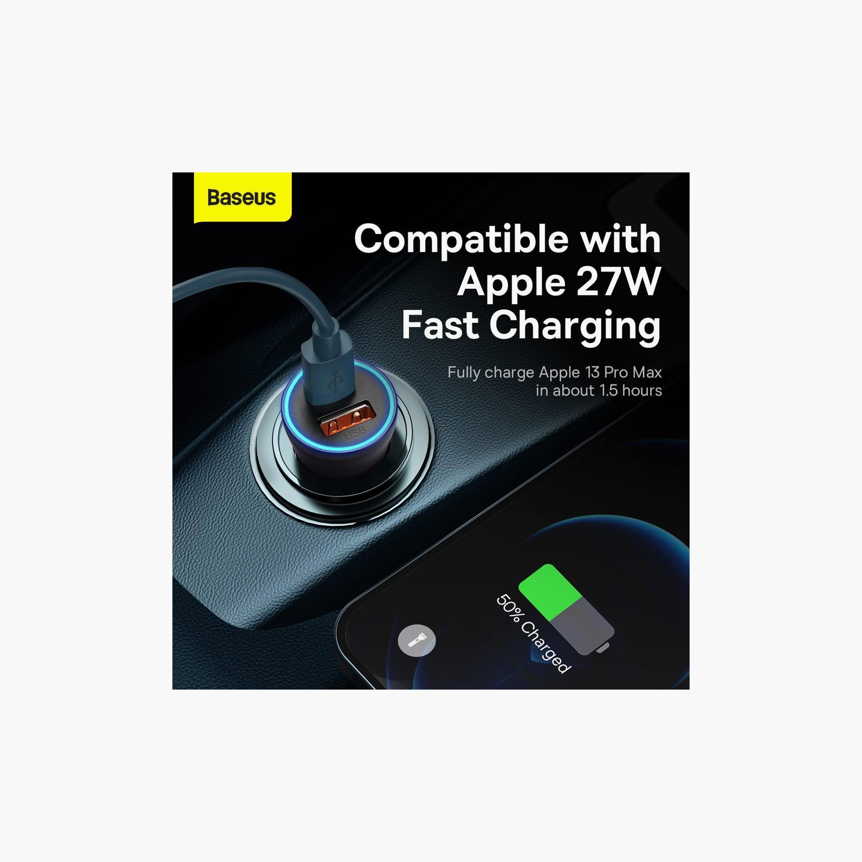 BASEUS Golden Contactor Max Fast Charger USB + USB Type C 60 W Quick Charger | CGJM000113-electronics-portabledevices-image-4