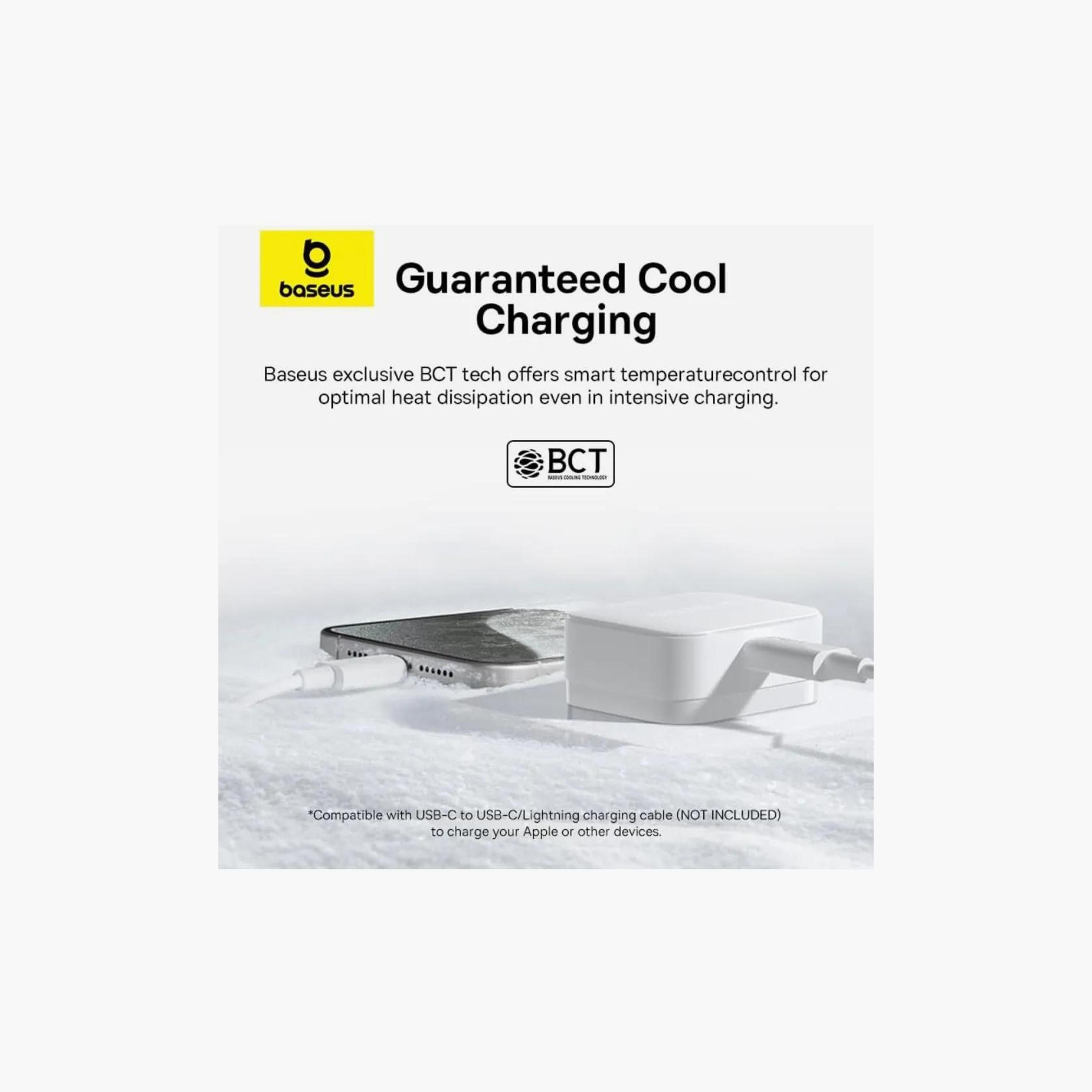 BASEUS Palm PD 20W Type C Fast Wall Charger Moon White | P1011160C213-00-electronics-portabledevices-image-5