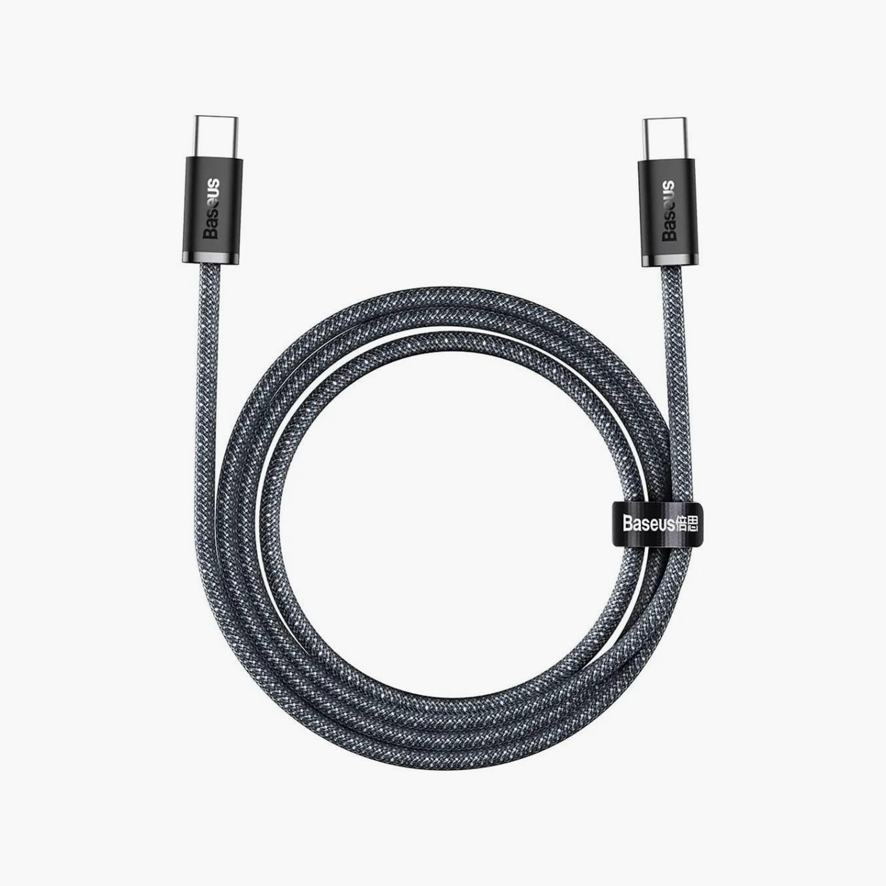 كابل باسيوس دايناميك 4 Type-C إلى Type-C 100 واط PD 480 ميجابت/ث ايفون 16/15 مضفر من النايلون 2 متر-electronics-accessories-mobileaccesories-image-1