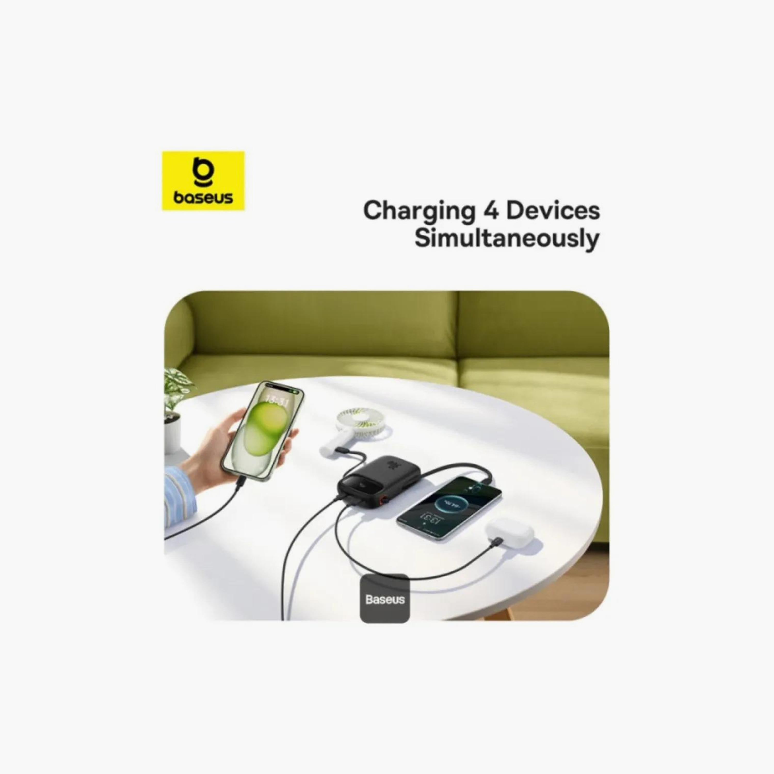 BASEUS QPow2 10000mAh 30W Fast Charging Power Bank with Built-in Dual Type-C Cable, Black-electronics-portabledevices-image-5