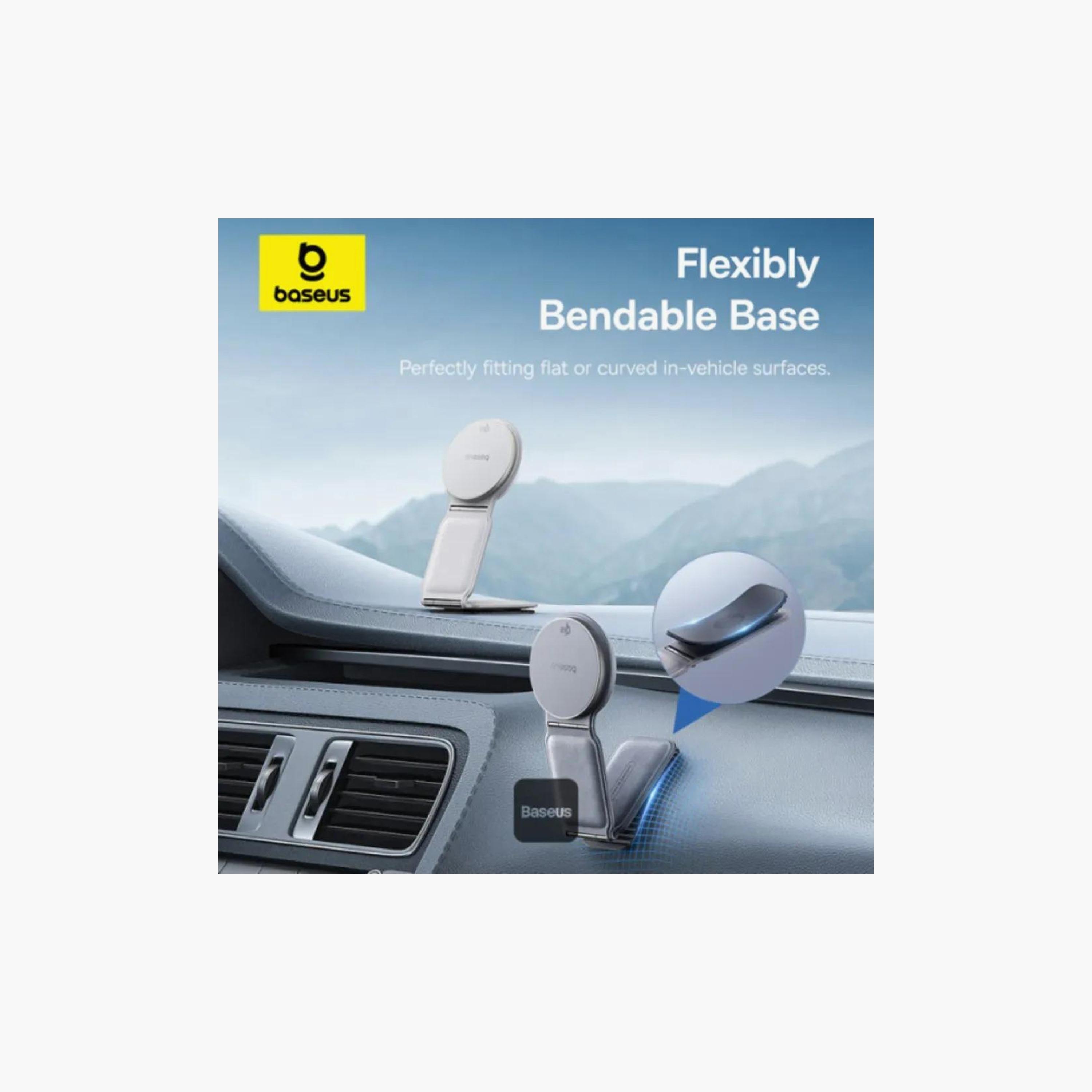 BASEUS C02 PrimeTrip Magnetic Wireless Car Holder, 15W Qi2 MagSafe, 360° Adjustable, Foldable, Grey-electronics-accessories-mobileaccesories-image-5