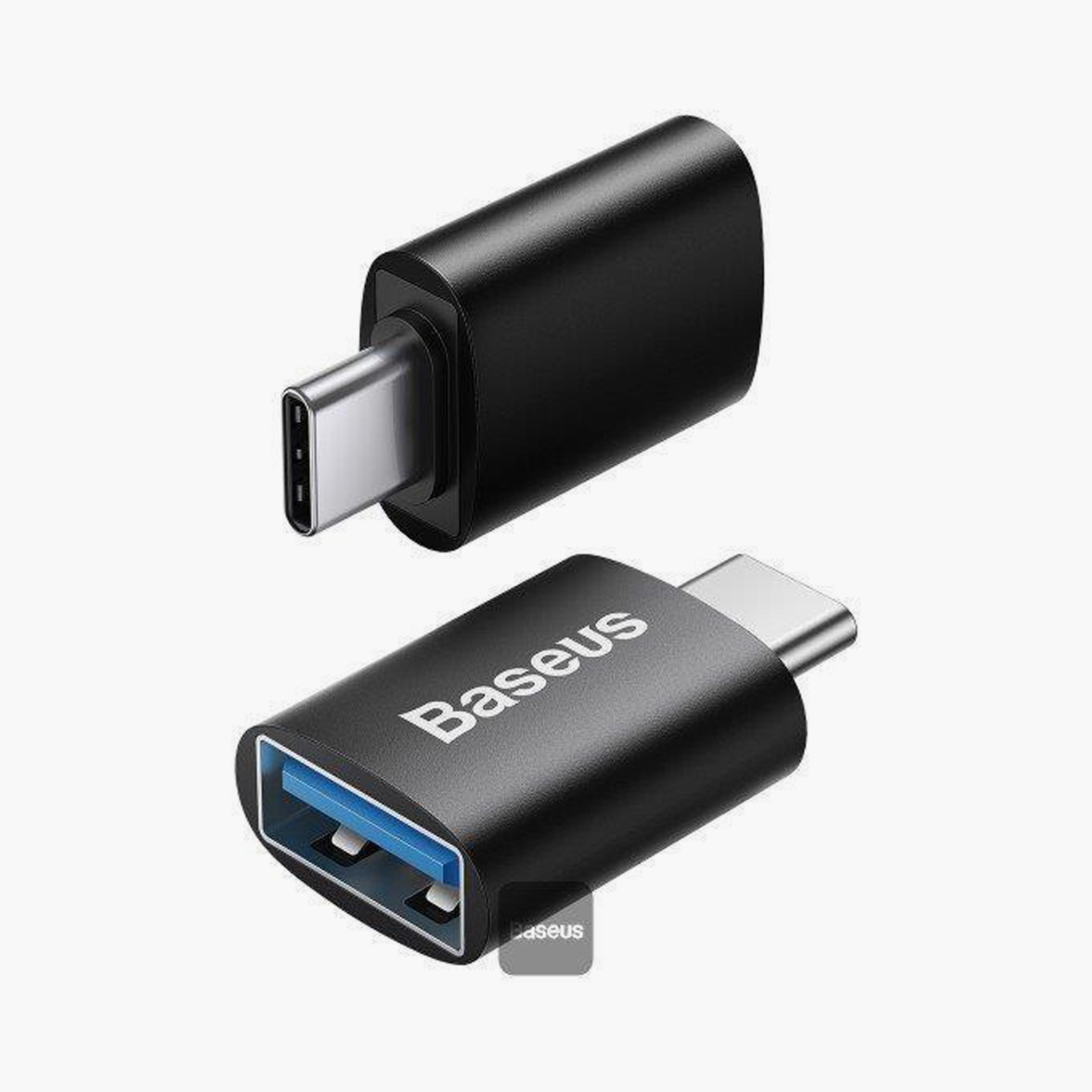 محول باسيوس إنجوينيتي سلسلة ميني او تي جي من النوع C إلى USB-A 3.1 أسود | ZJJQ000001-electronics-accessories-mobileaccesories-image-1