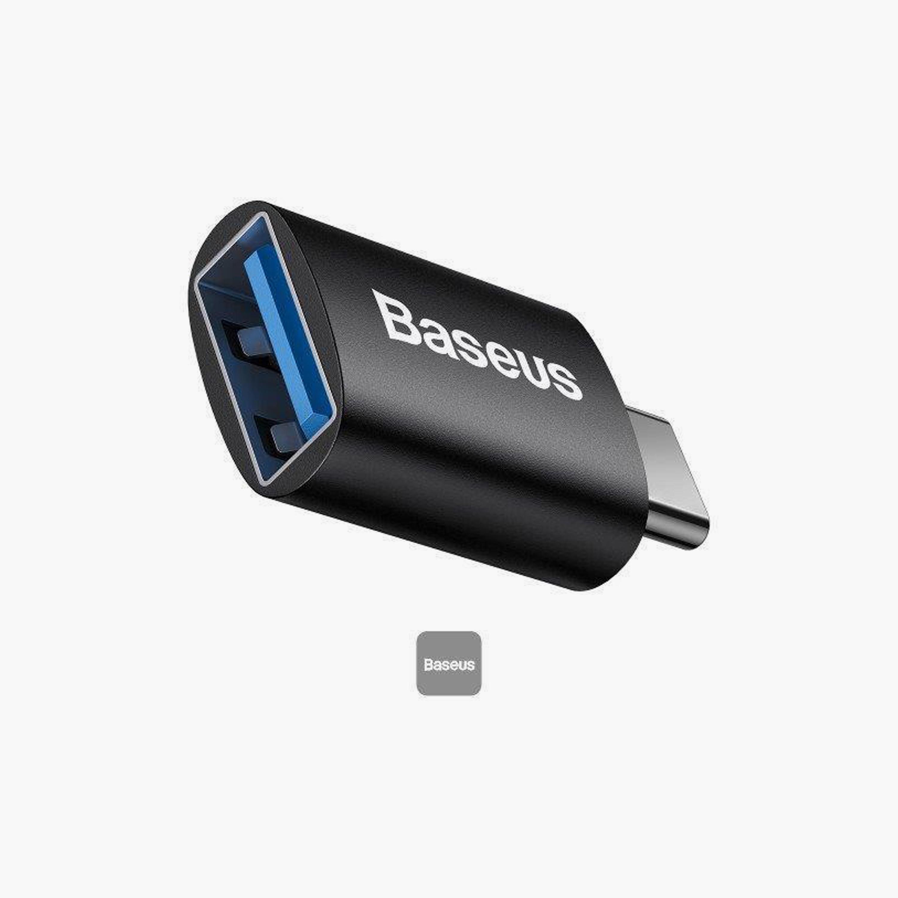 محول باسيوس إنجوينيتي سلسلة ميني او تي جي من النوع C إلى USB-A 3.1 أسود | ZJJQ000001-electronics-accessories-mobileaccesories-image-2