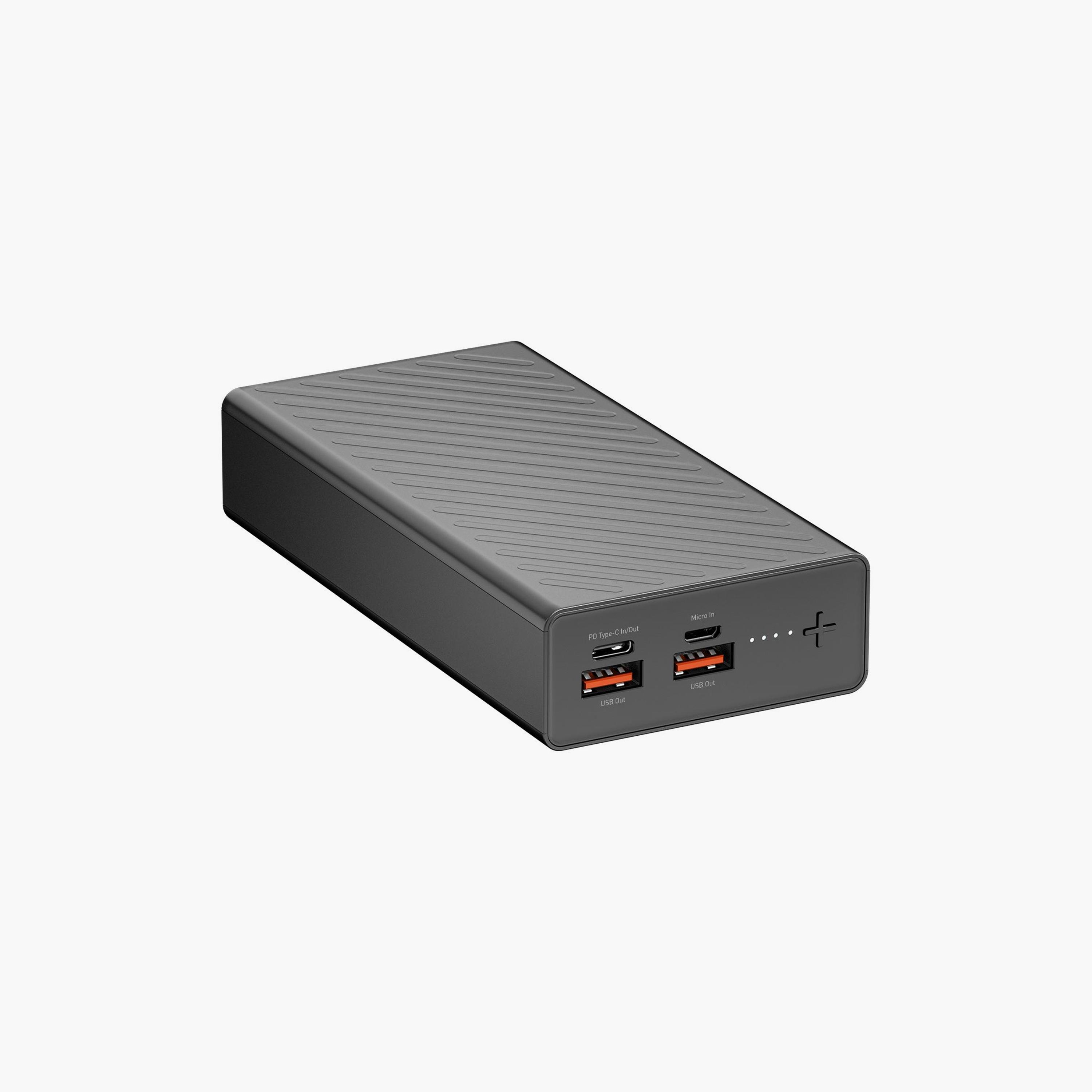 باور بانك توتوديزاين فايم سيريز برو بي دي أسود 20000 مللي أمبير/ساعة | T-PBFAMP20BK-electronics-portabledevices-image-1
