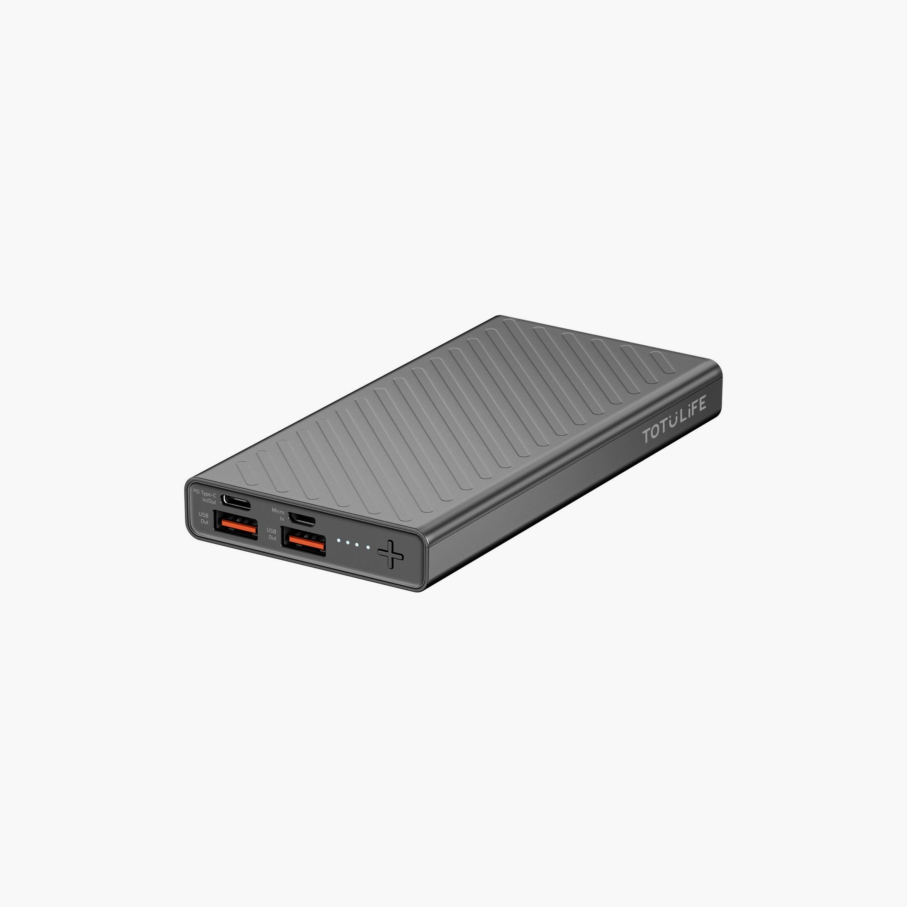 باور بانك توتوديزاين فايم سيريز برو PD بسعة 10000 مللي أمبير/ساعة أسود | T-PBFAMP10BK-electronics-portabledevices-image-1
