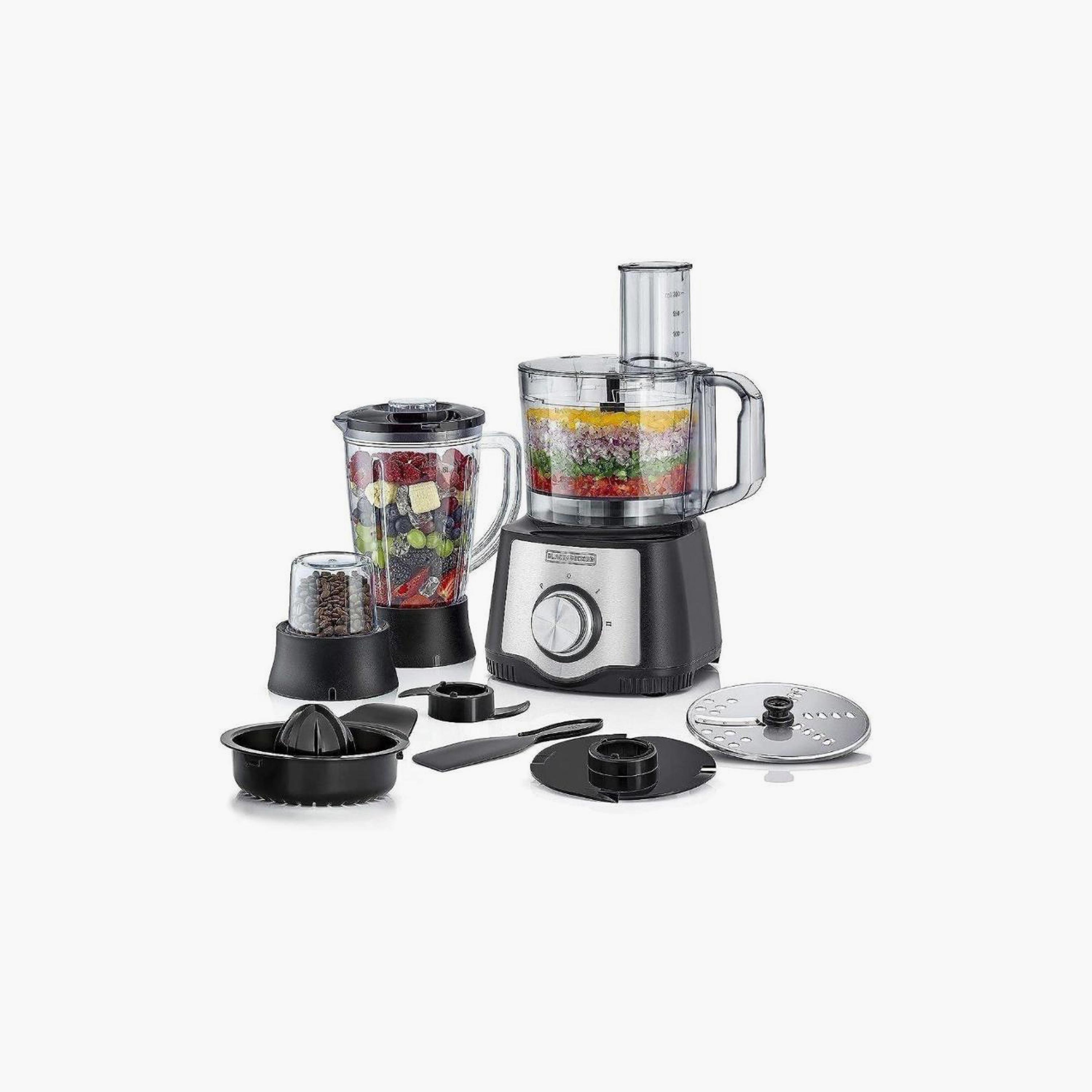 BLACK+DECKER 600W 29 Function Food Processor with Blender Grinder & Juicer Black | FX650-B5-household-appliances-kitchenappliances-foodprocessors-image-1