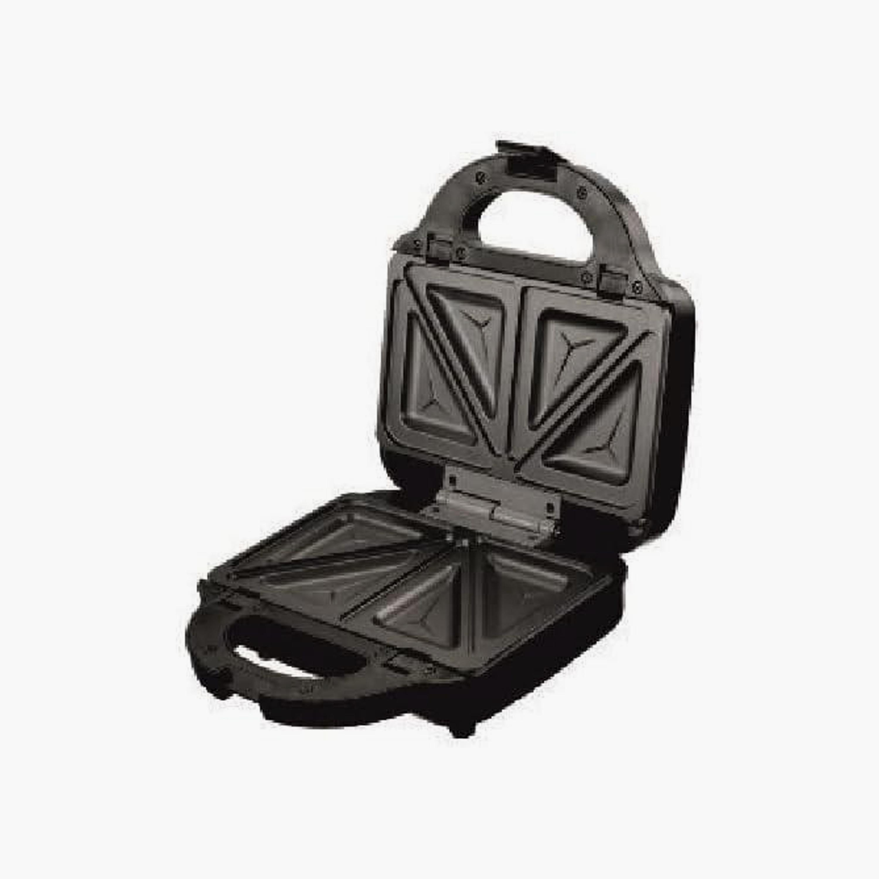 Daewoo Triangle Sandwich Maker Black/Silver | DSM-8090-ST-household-appliances-kitchenappliances-microwavesandovens-image-2