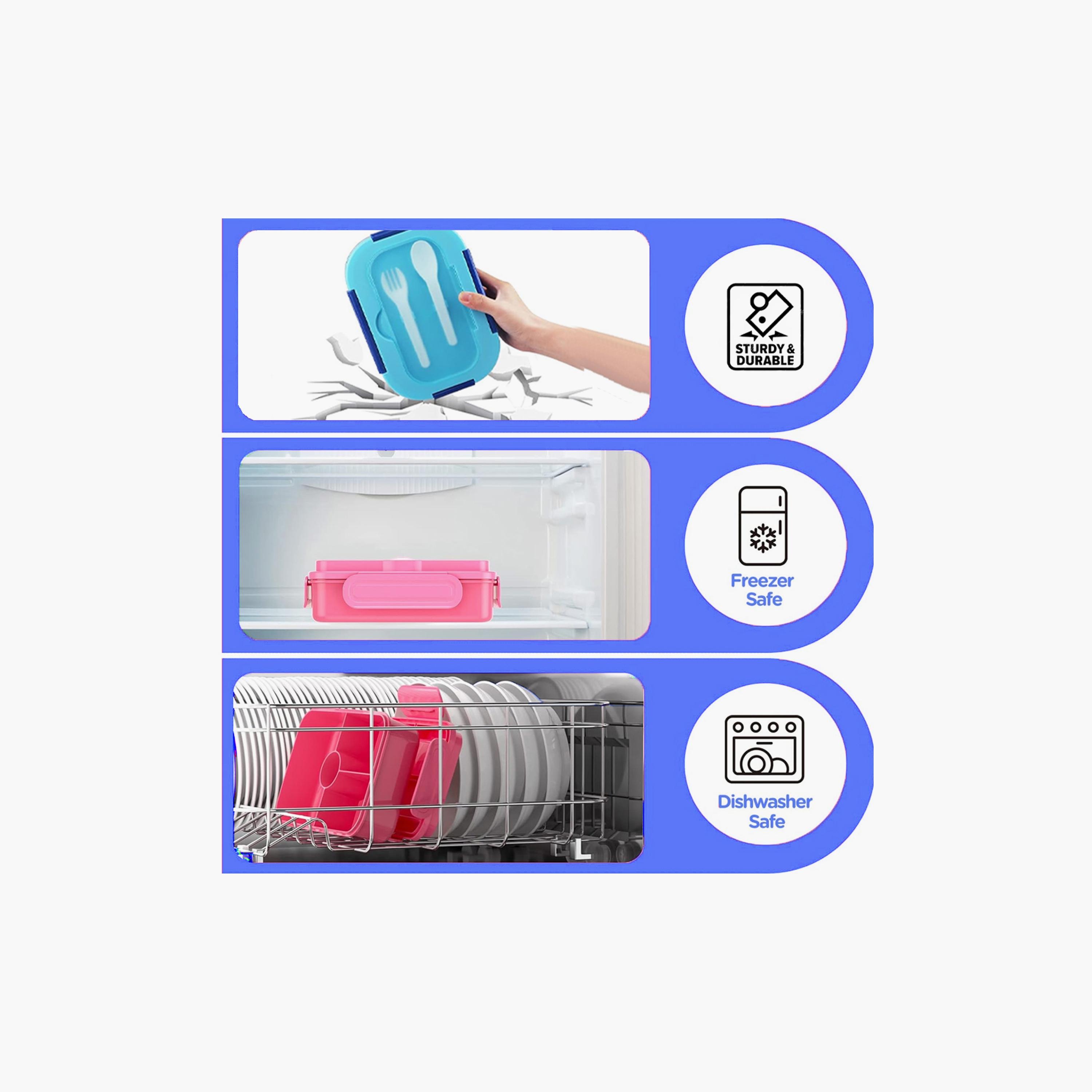 Star Babies Brave Lion Print Lunch Box & Water Bottle Set - 998ml-school-lunchessentials-lunchboxes-image-8