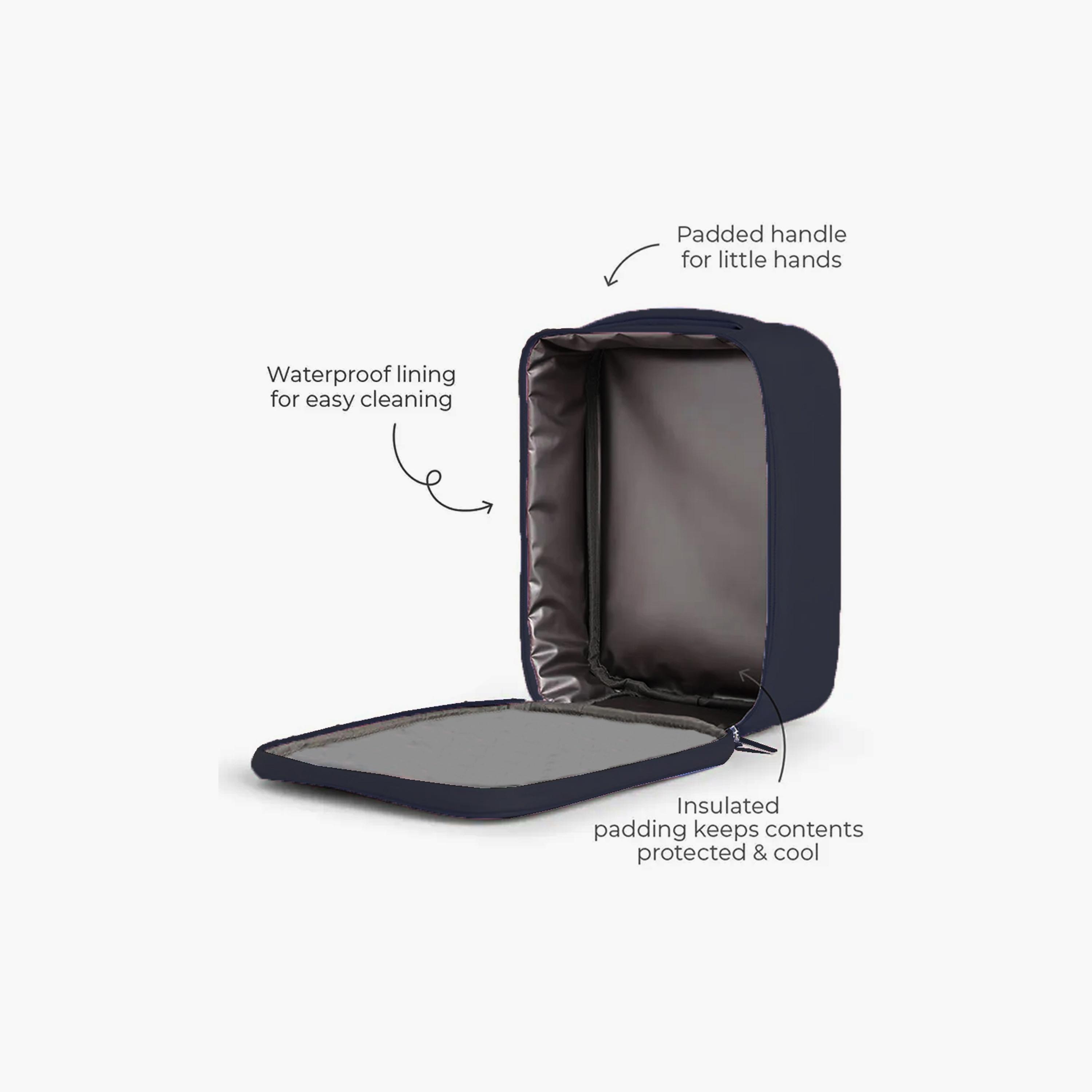 Star Babies Retro Car Print Lunch Bag & Water Bottle Set - 9inch-school-lunchessentials-lunchbags-image-5