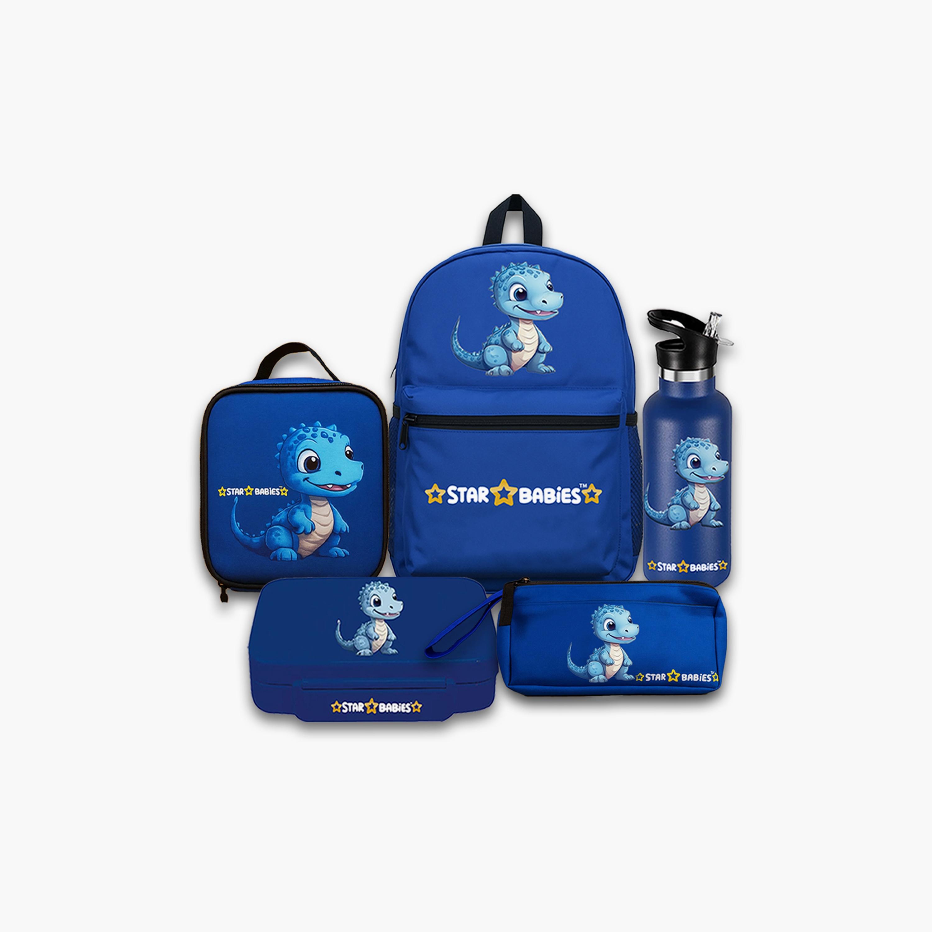 Star Babies 5-Piece Backpack Set - Dino - 16inch-school-bagsandbackpacks-sets-image-1