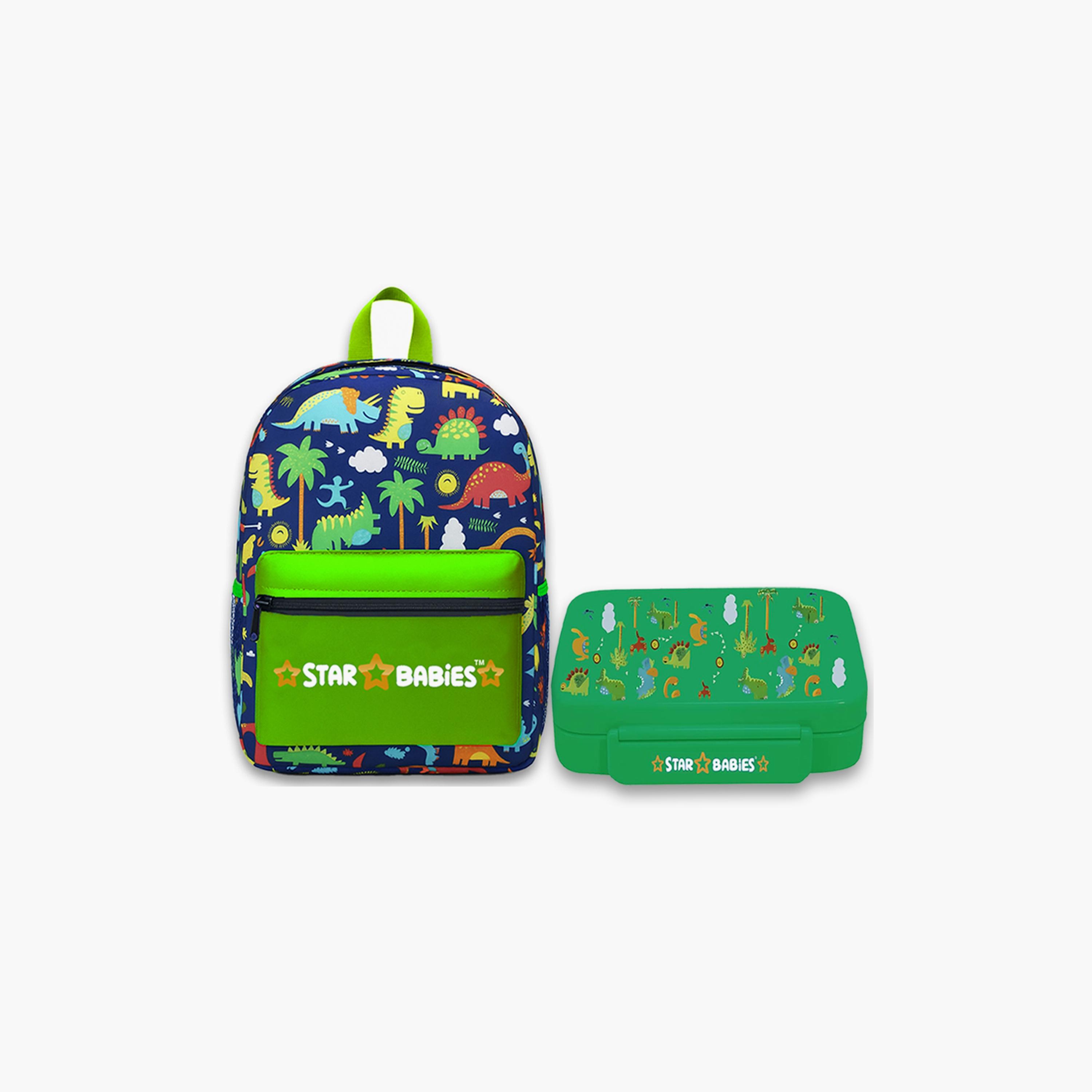 طقم حقيبة ظهر وصندوق غداء بطبعة غابة من ستار بيبيز - 16 بوصة-school-bagsandbackpacks-sets-image-1