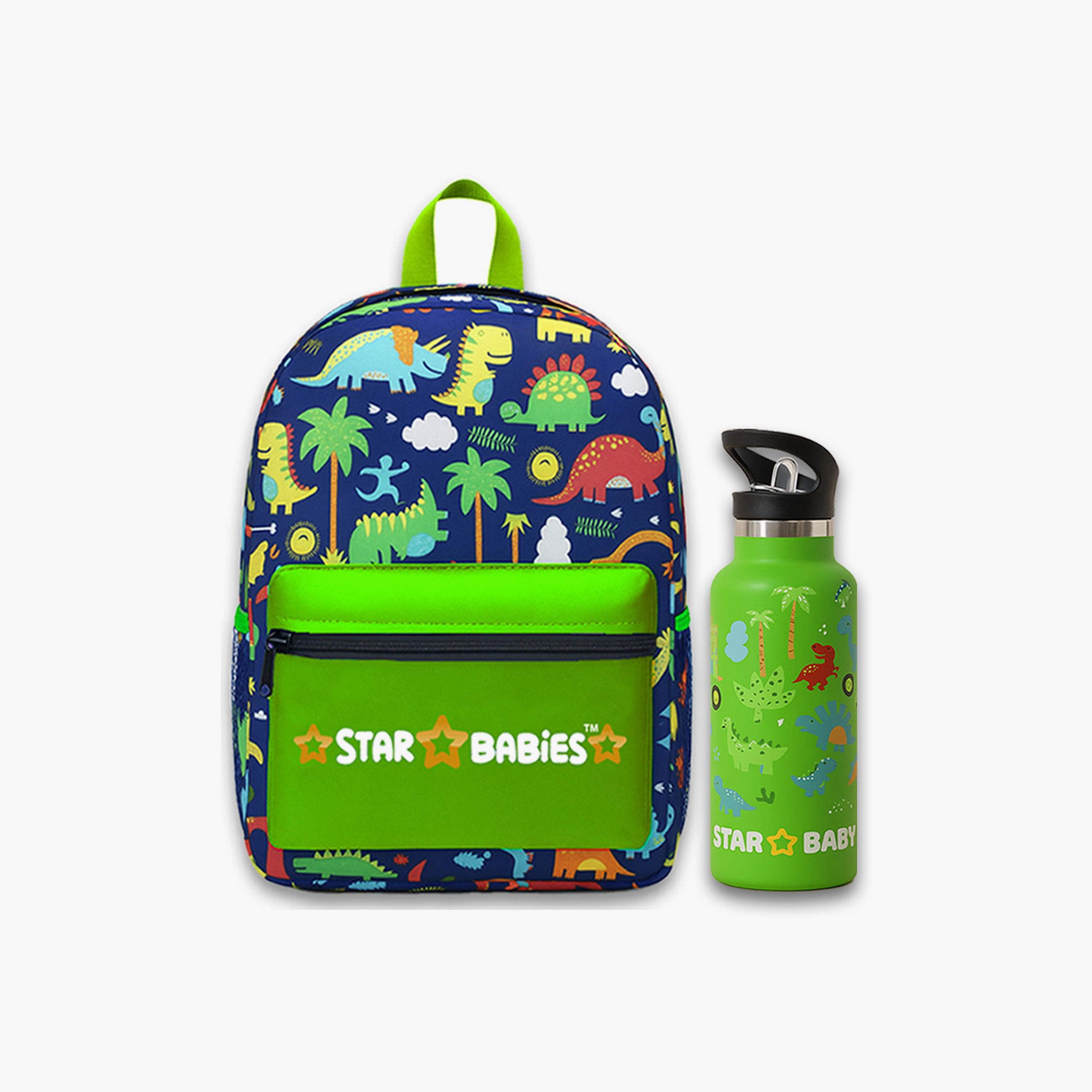 طقم حقيبة ظهر وزجاجة مياه بطبعة غابة من ستار بيبيز - 16 بوصة-school-bagsandbackpacks-sets-image-8
