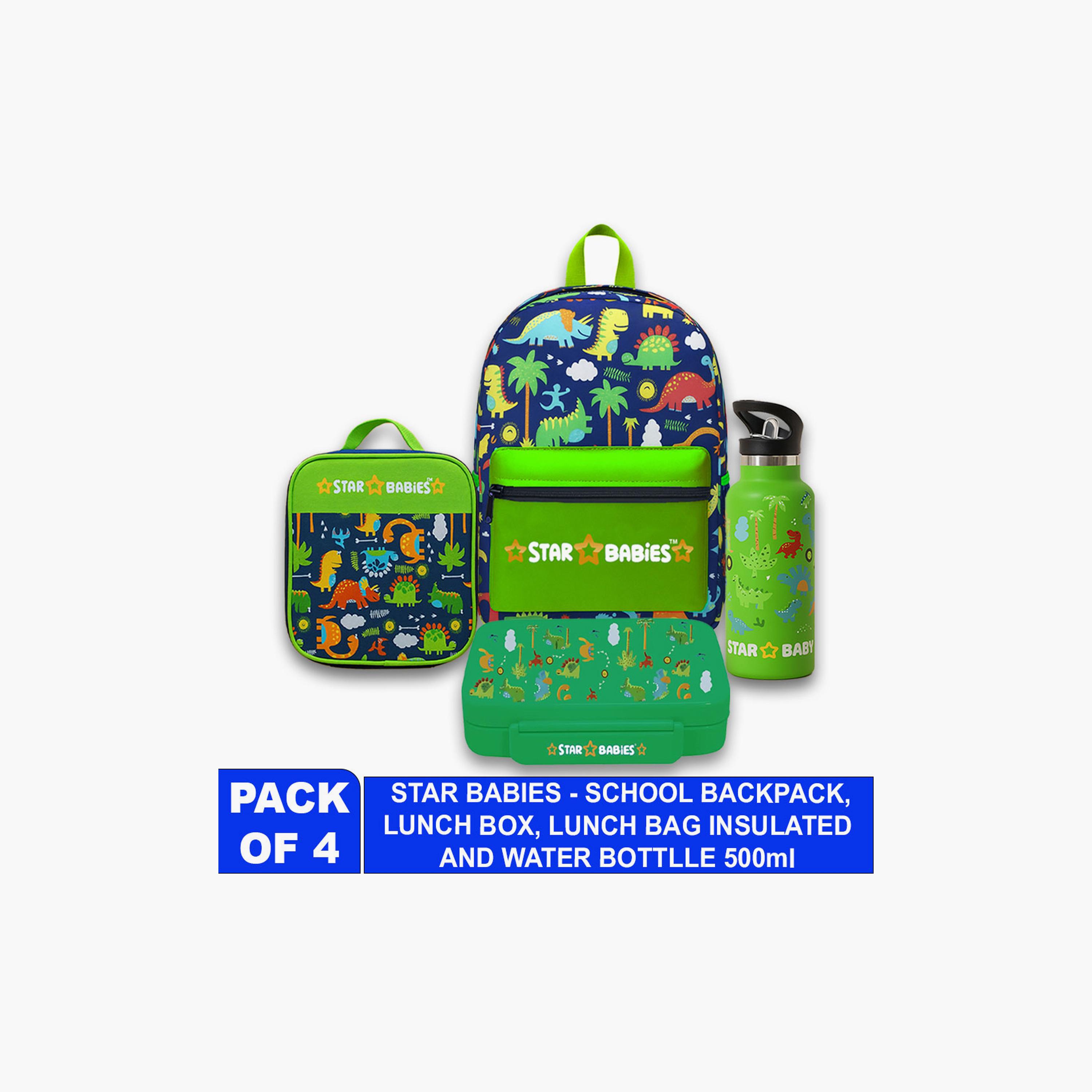 Star Babies 4-Piece Backpack Set - Jungle - 16inch-school-bagsandbackpacks-sets-image-2