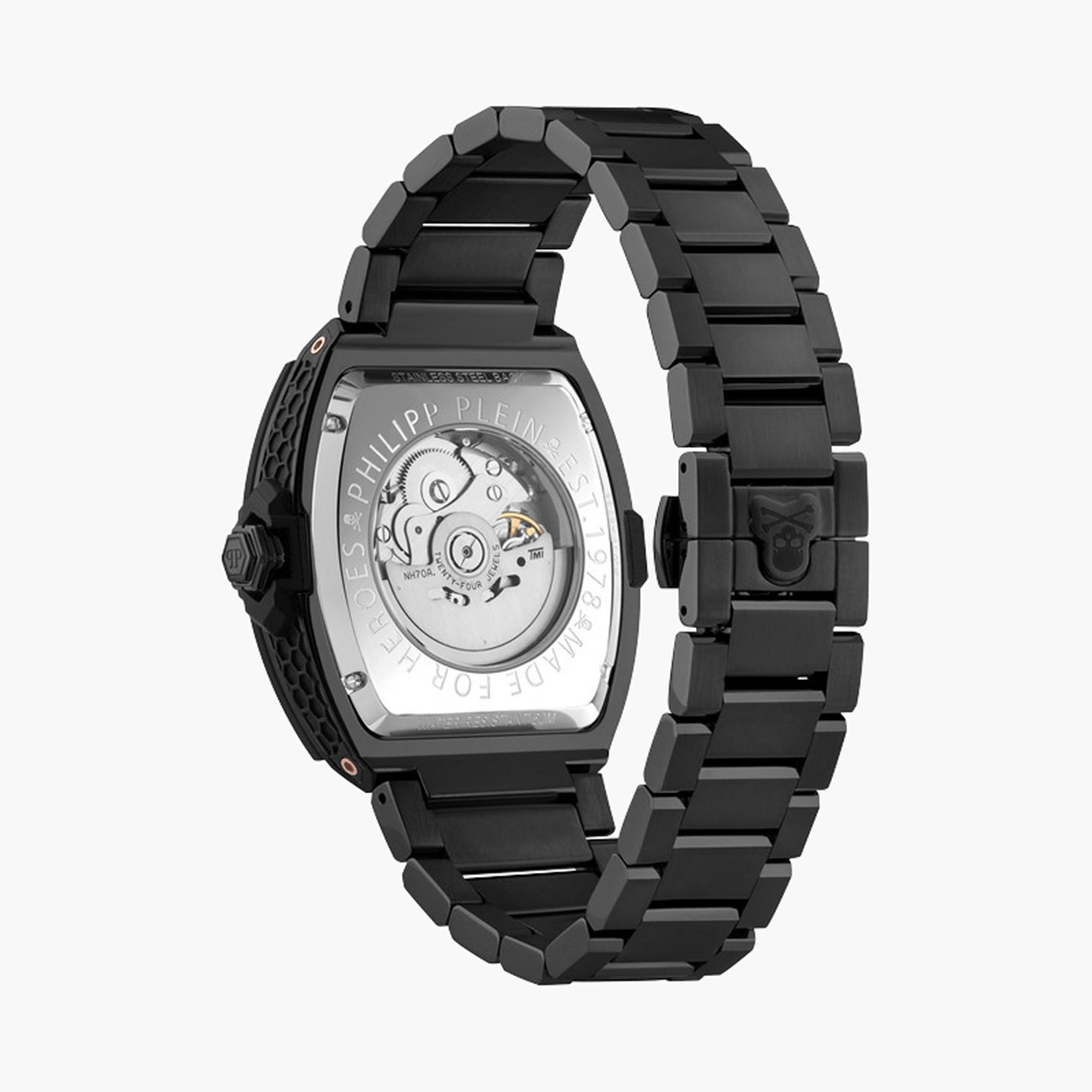 فيليب بلين - ساعة تناظرية للرجال ستانلس ستيل أسود 44 مم | PWJFA0725-men-watchesandjewellery-watches-image-2