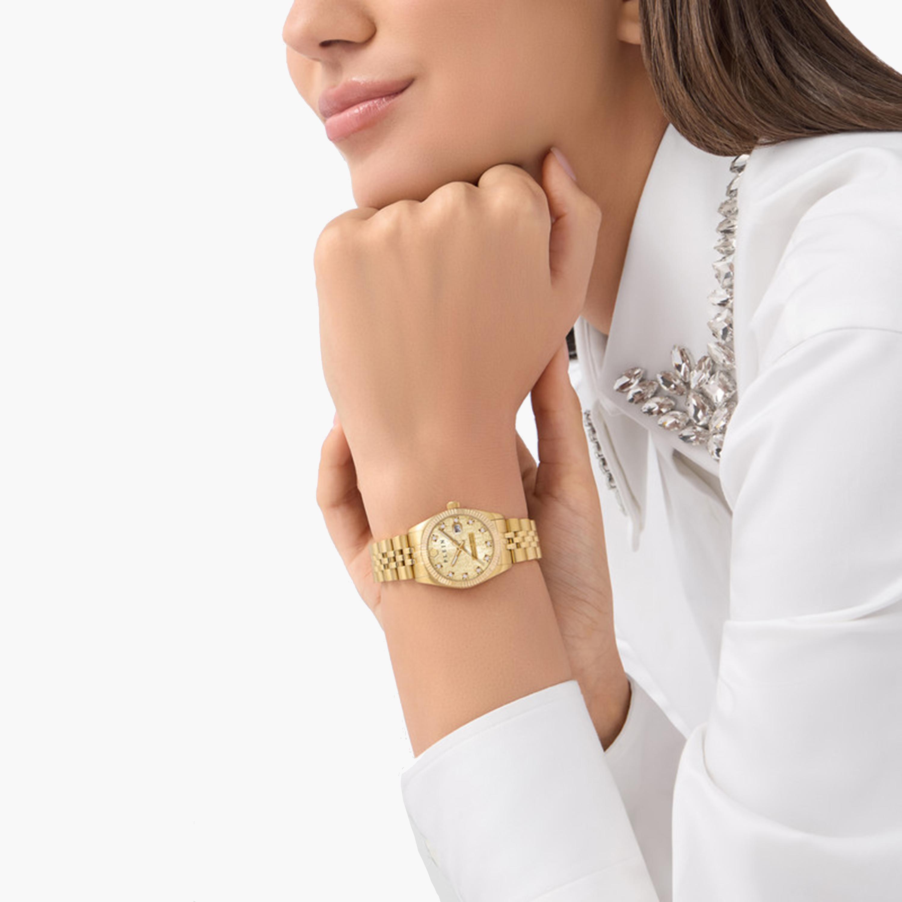 فيليب بلين - ساعة للنساء تناظرية ستانلس ستيل 28 مم لون ذهبي | PWNFA0525-women-watchesandjewellery-watches-image-4