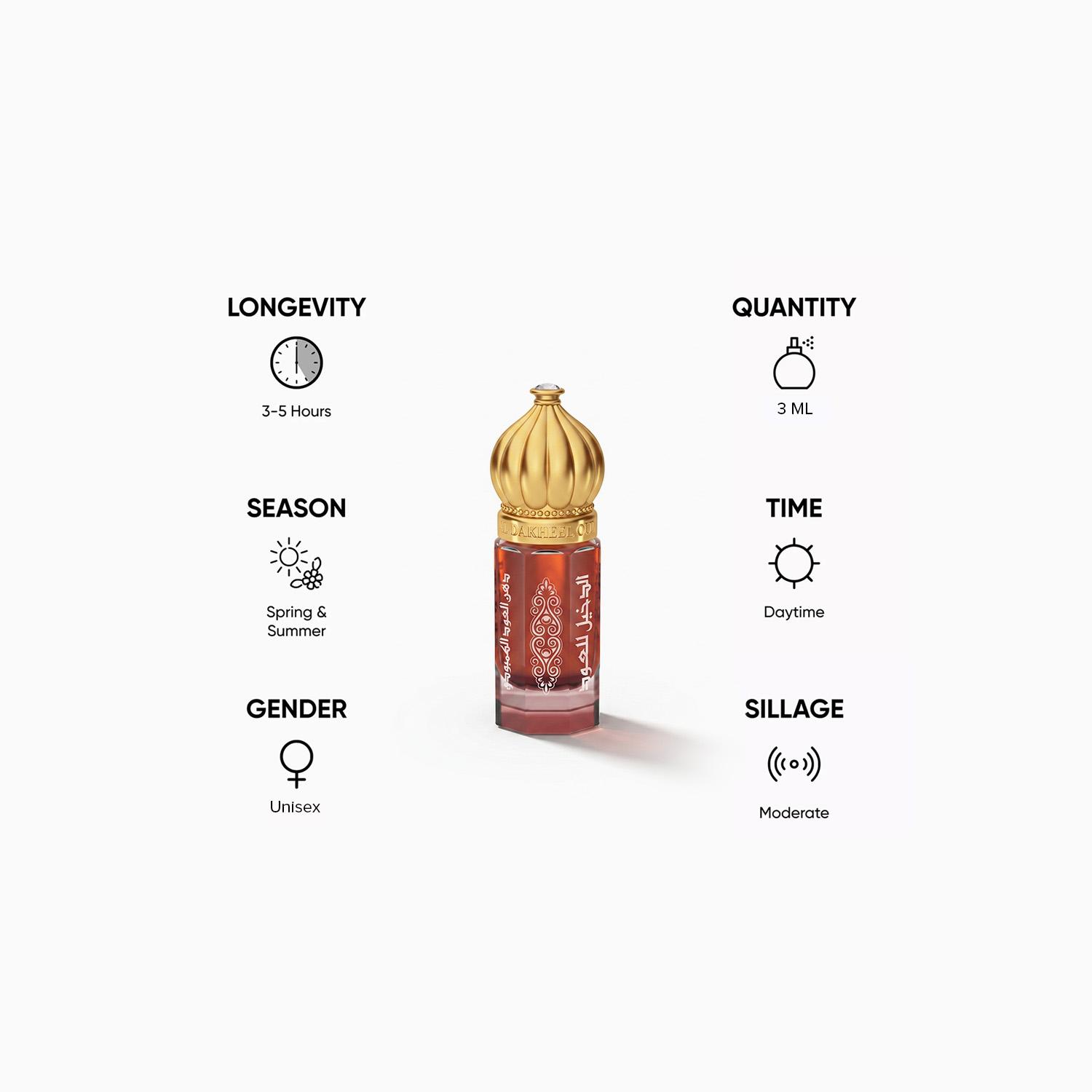 Al Dakheel Oud Kambodian Dehn Oud Perfume Oil - 3 ml-beautyandpersonalcare-fragrance-unisex-image-5