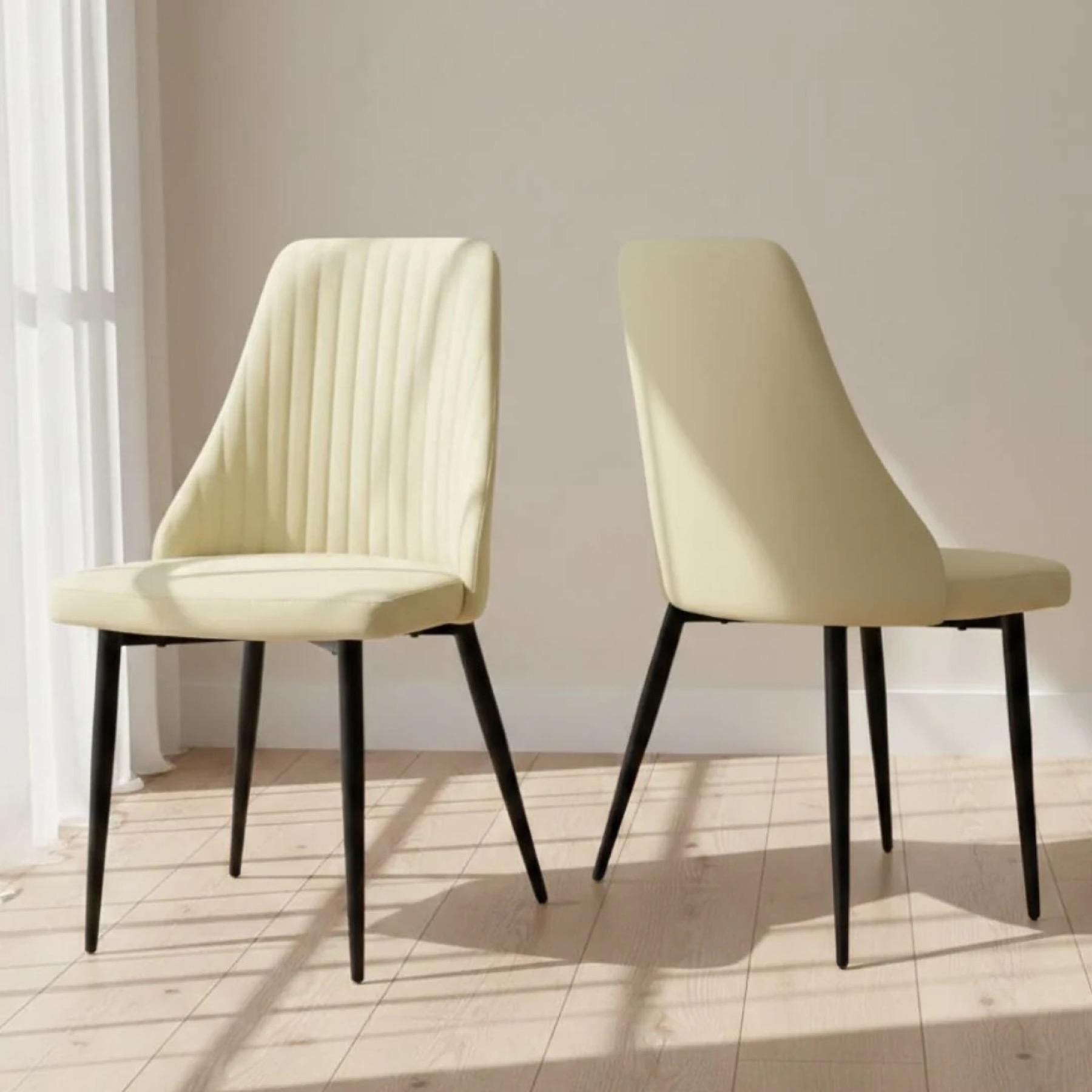Misano Faux Leather Dining Chair - Set of 2