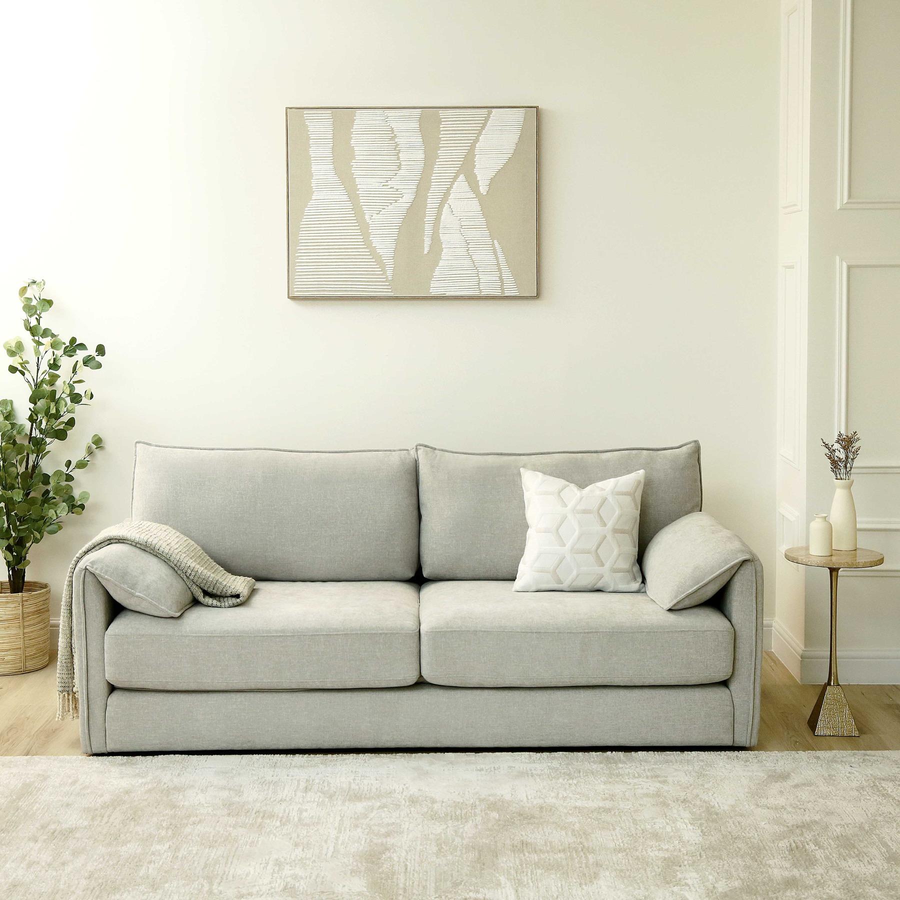 Emilia 3-Seater Fabric Sofa Bed