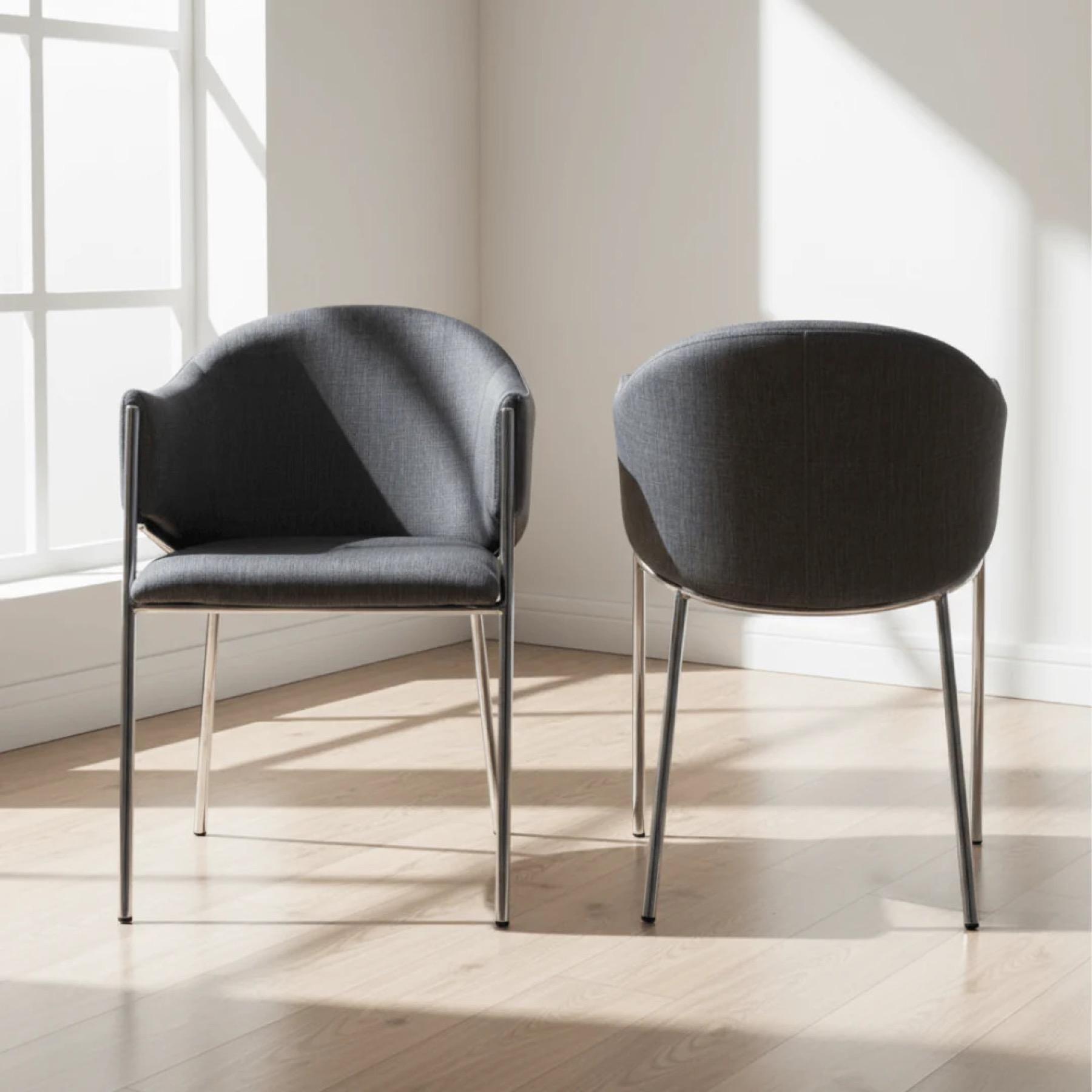 Perla Fabric Dining Chair - Set of 2