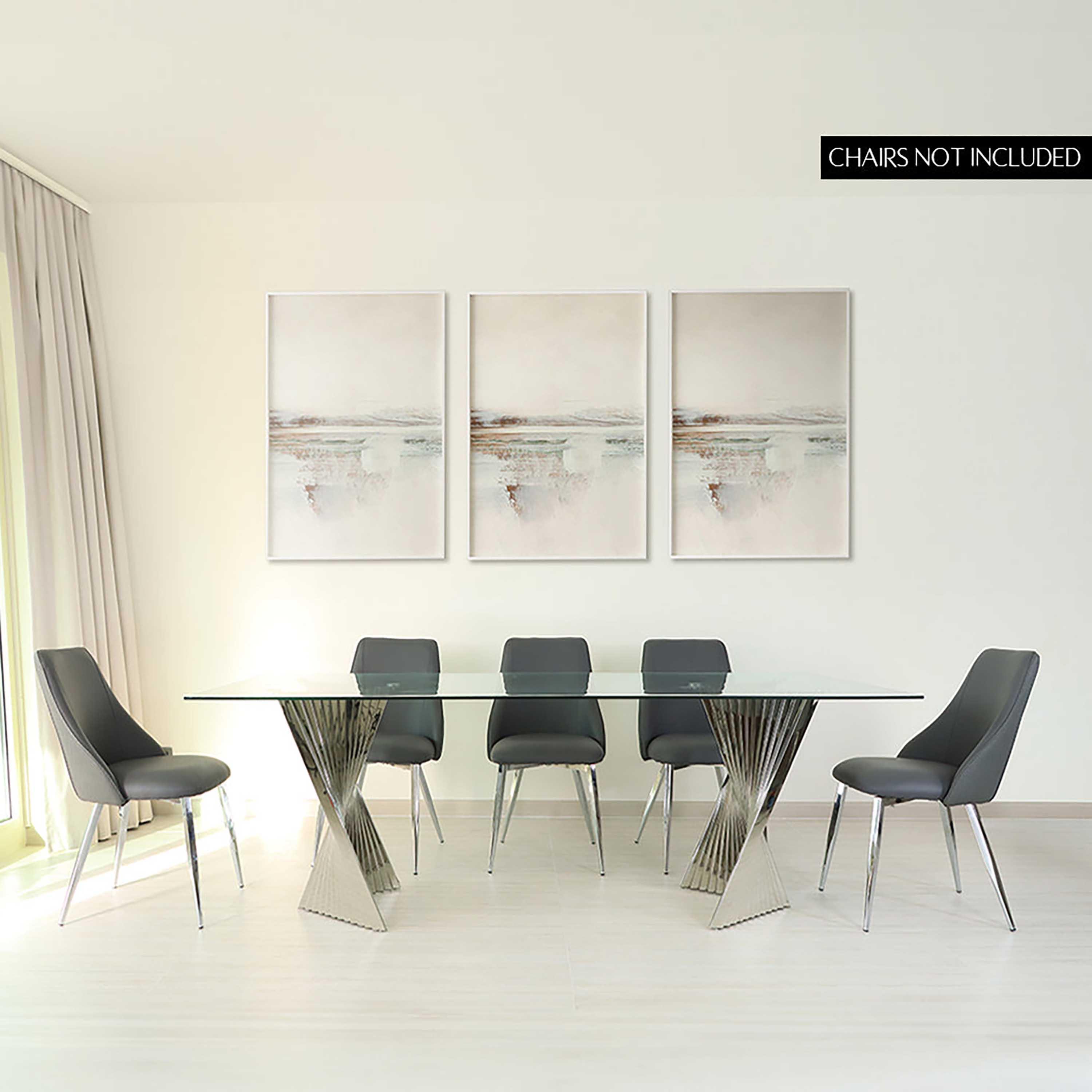 Sintra 8-Seater Glass Top Dining Table