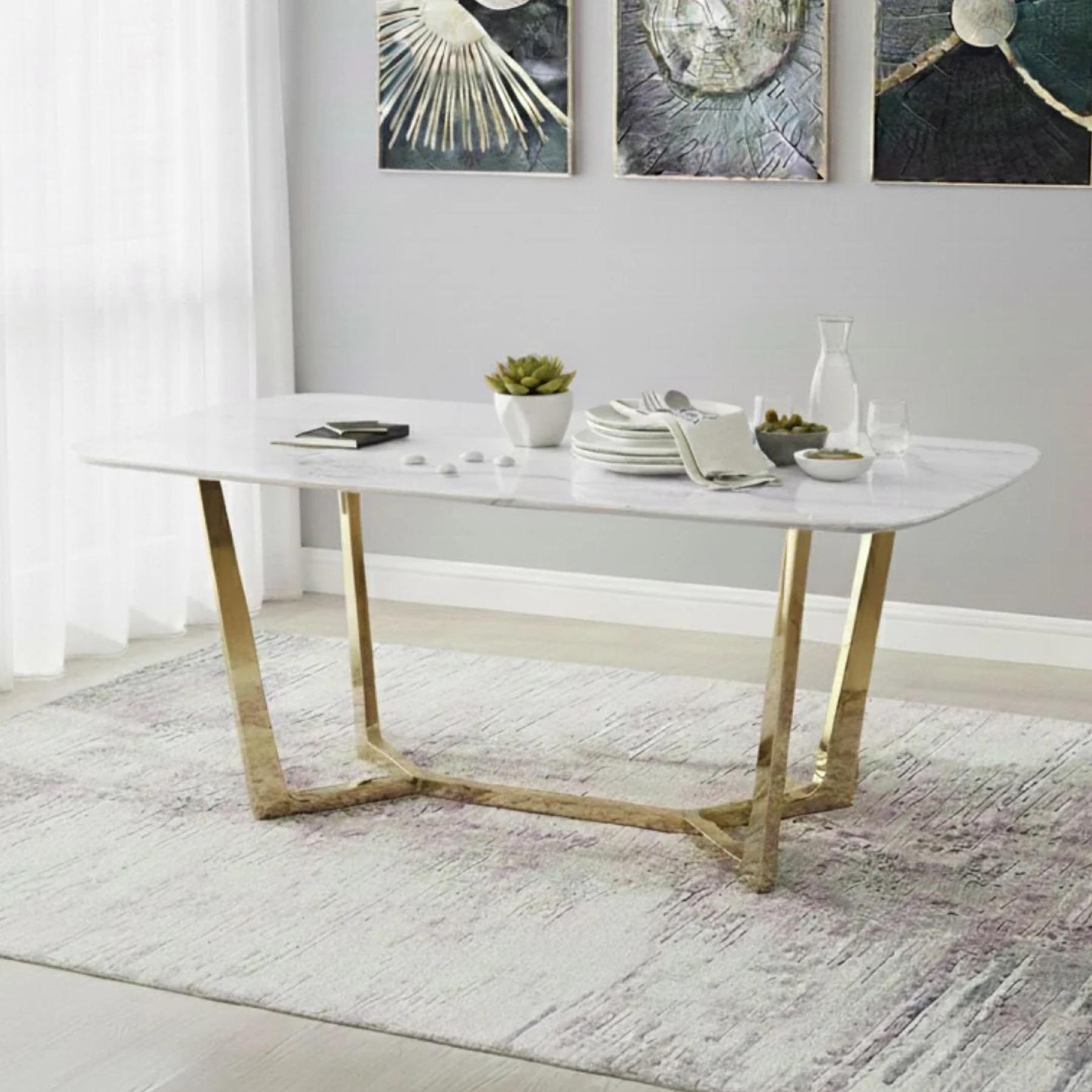 Capella 6-Seater Marble Dining Table