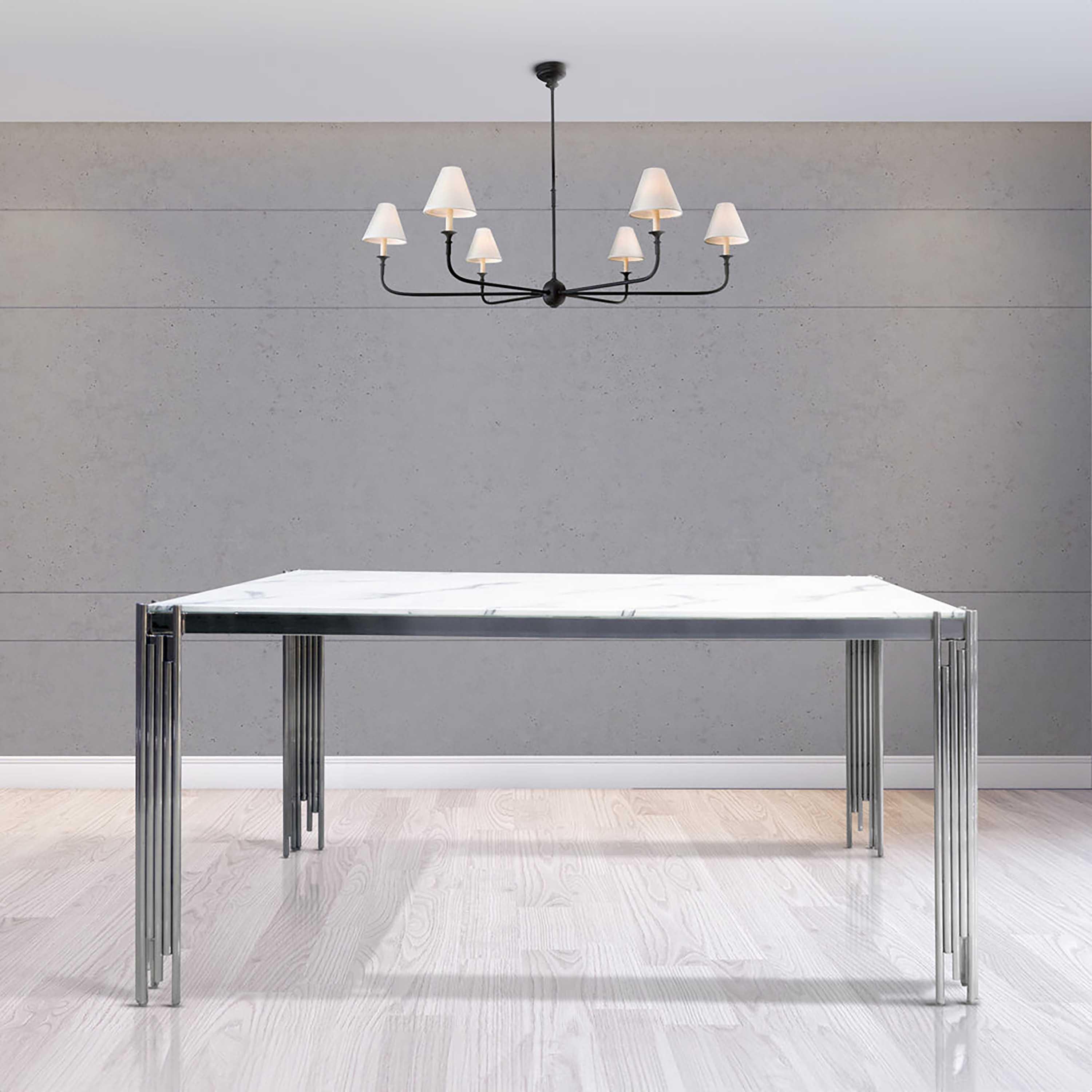 Seppio 6-Seater Marble Top Dining Table