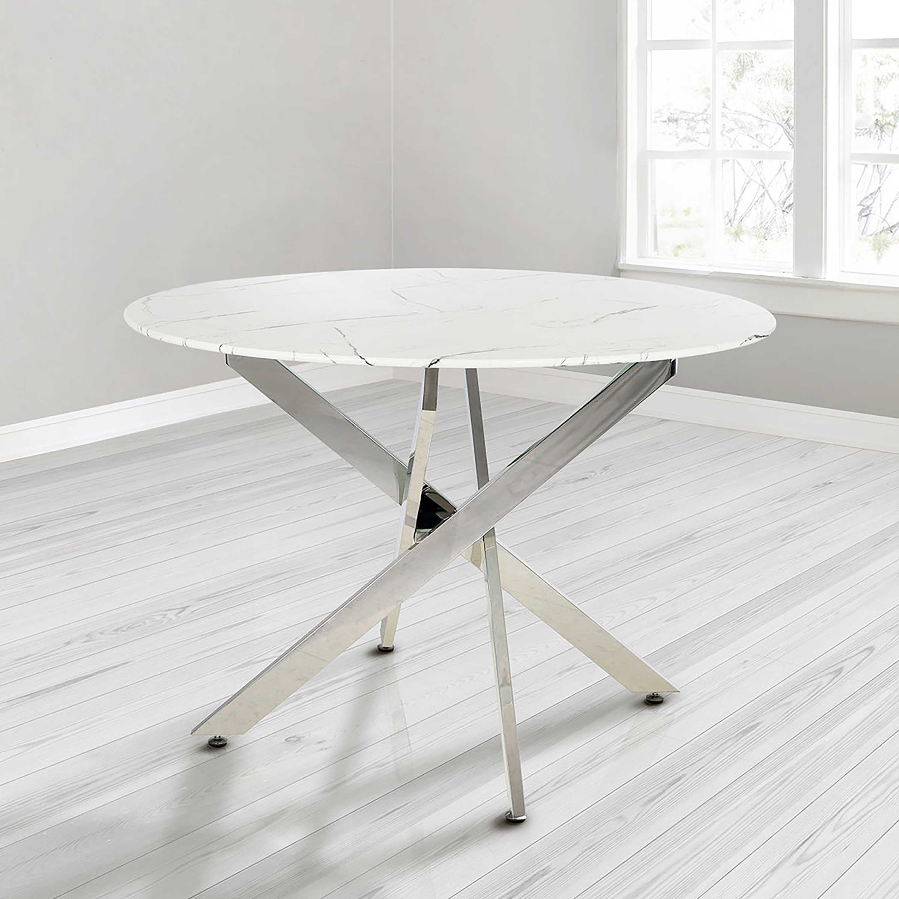 Davos 4-Seater Marble Top Dining Table