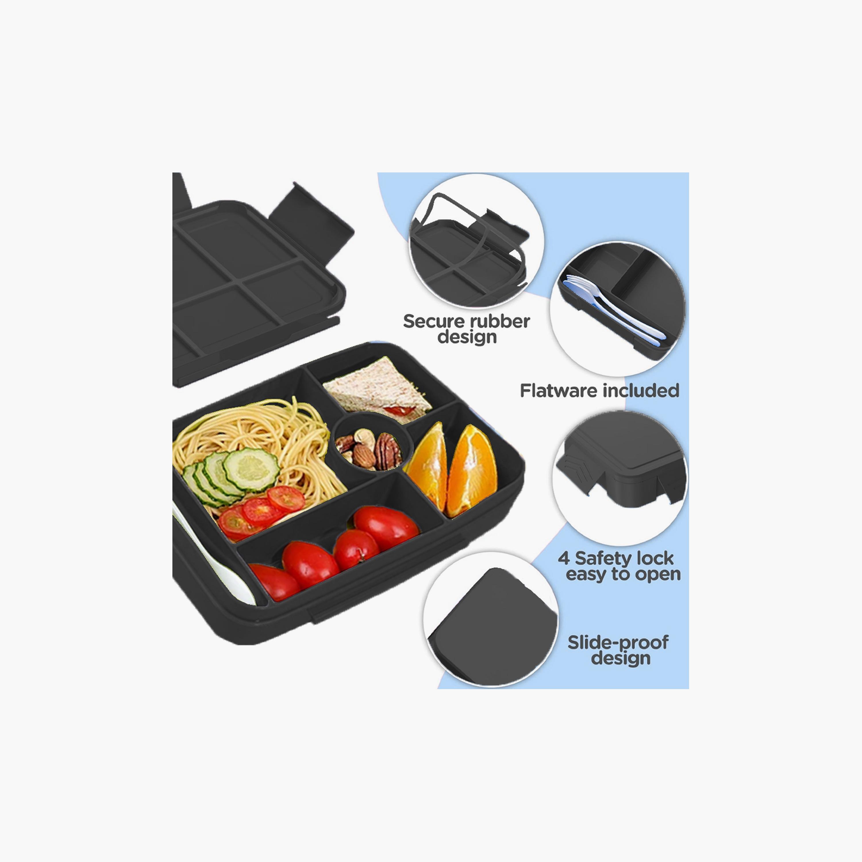 Star Babies Football Print Lunch Box & Water Bottle Set - 998ml-school-lunchessentials-sets-image-7