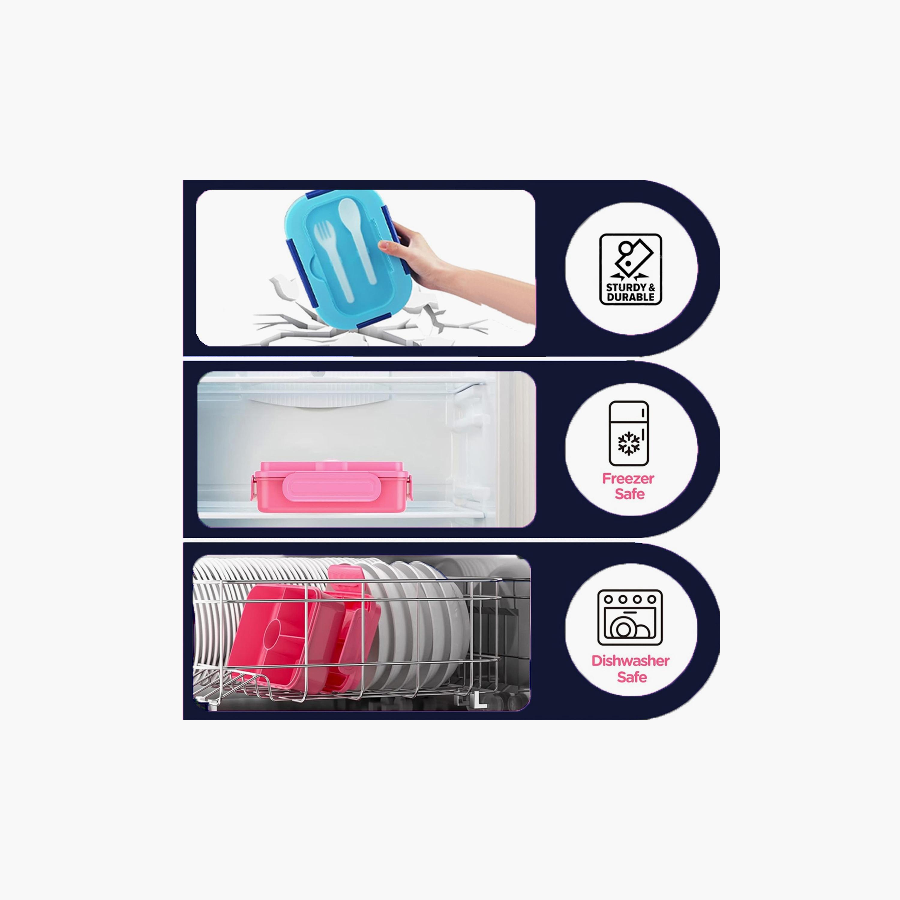 Star Babies Football Print Lunch Box & Water Bottle Set - 998ml-school-lunchessentials-sets-image-8