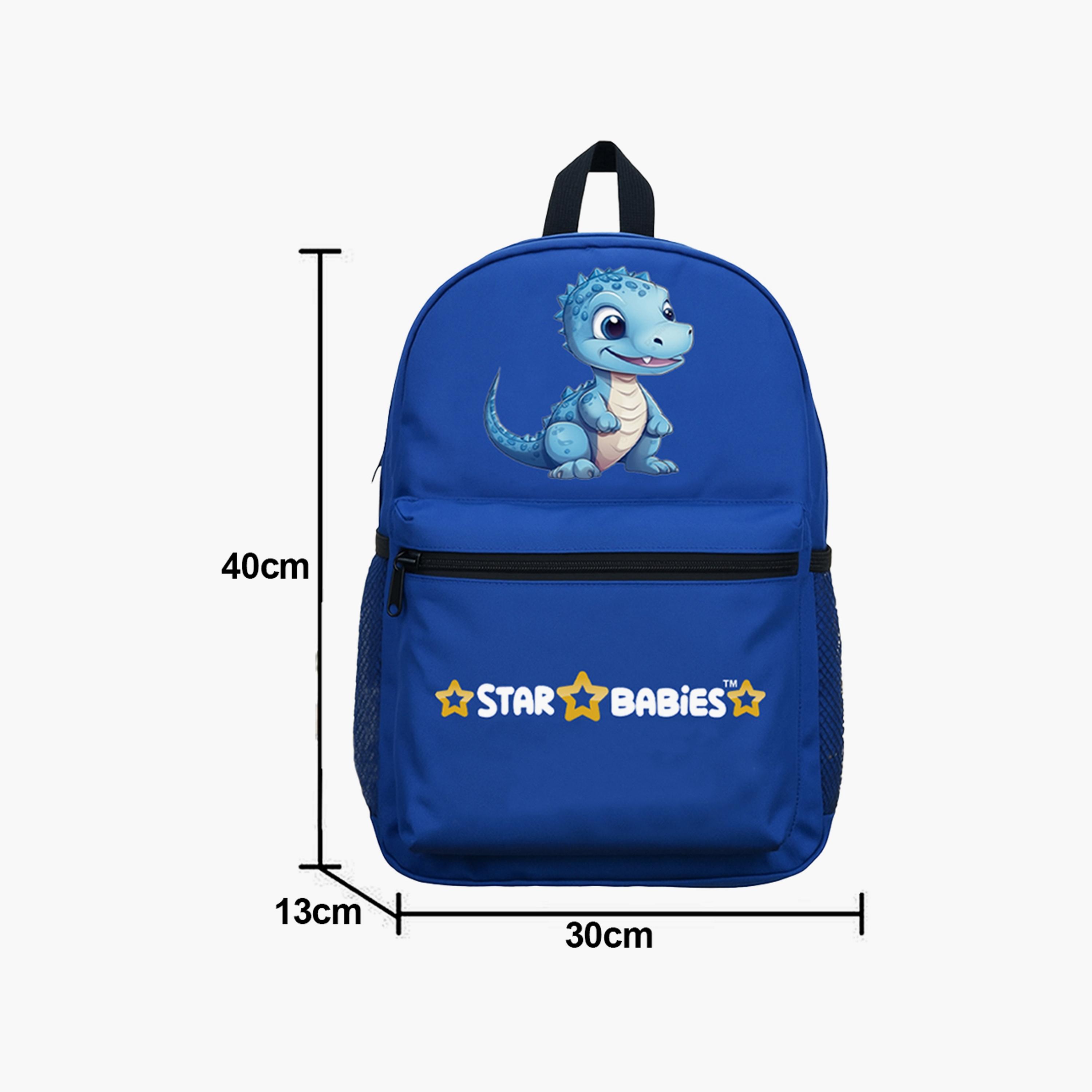 طقم حقيبة ظهر وصندوق غداء بطبعة ديناصور من ستار بيبيز - 16 بوصة-school-bagsandbackpacks-sets-image-3