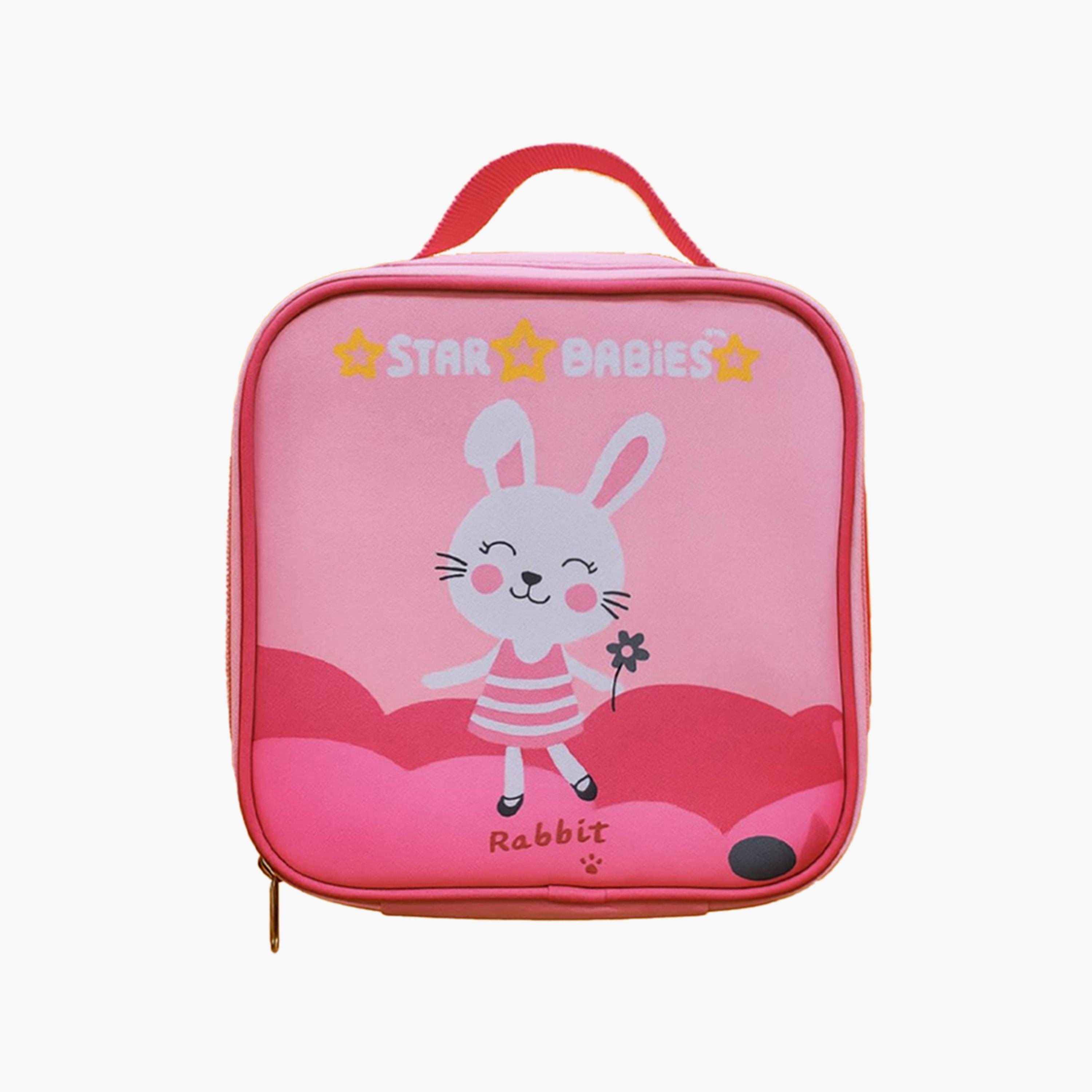 Star Babies Cute Rabbit Print Lunch Bag-school-lunchessentials-lunchbags-image-1