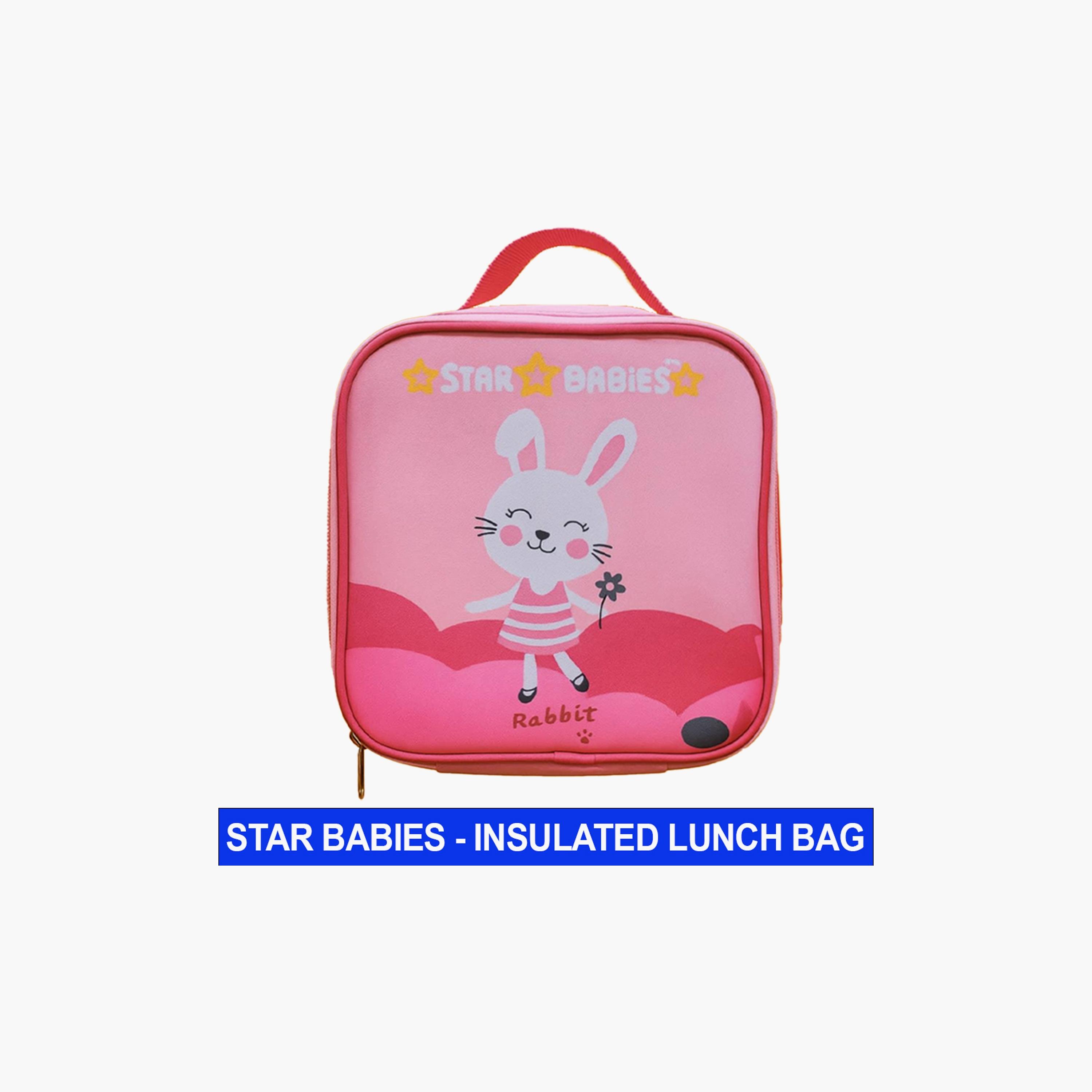 Star Babies Cute Rabbit Print Lunch Bag-school-lunchessentials-lunchbags-image-2