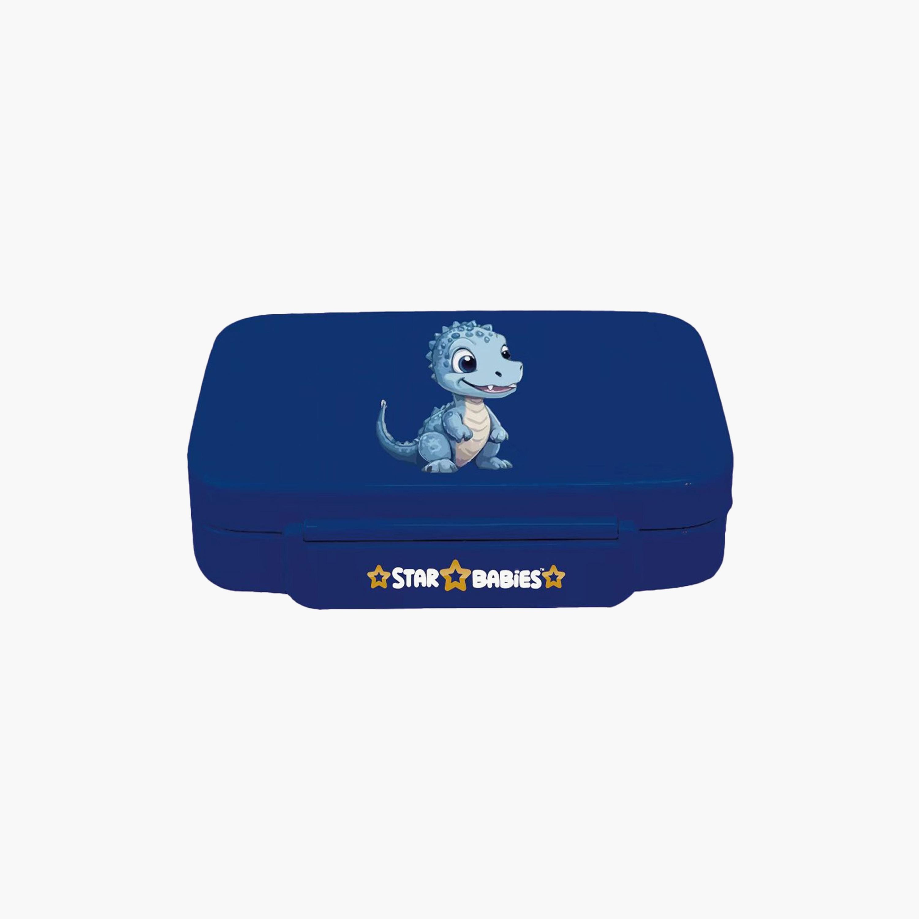 صندوق غداء بطبعة ديناصور مع ملعقة وشوكة من ستار بيبيز - 998 مل-school-lunchessentials-lunchboxes-image-1