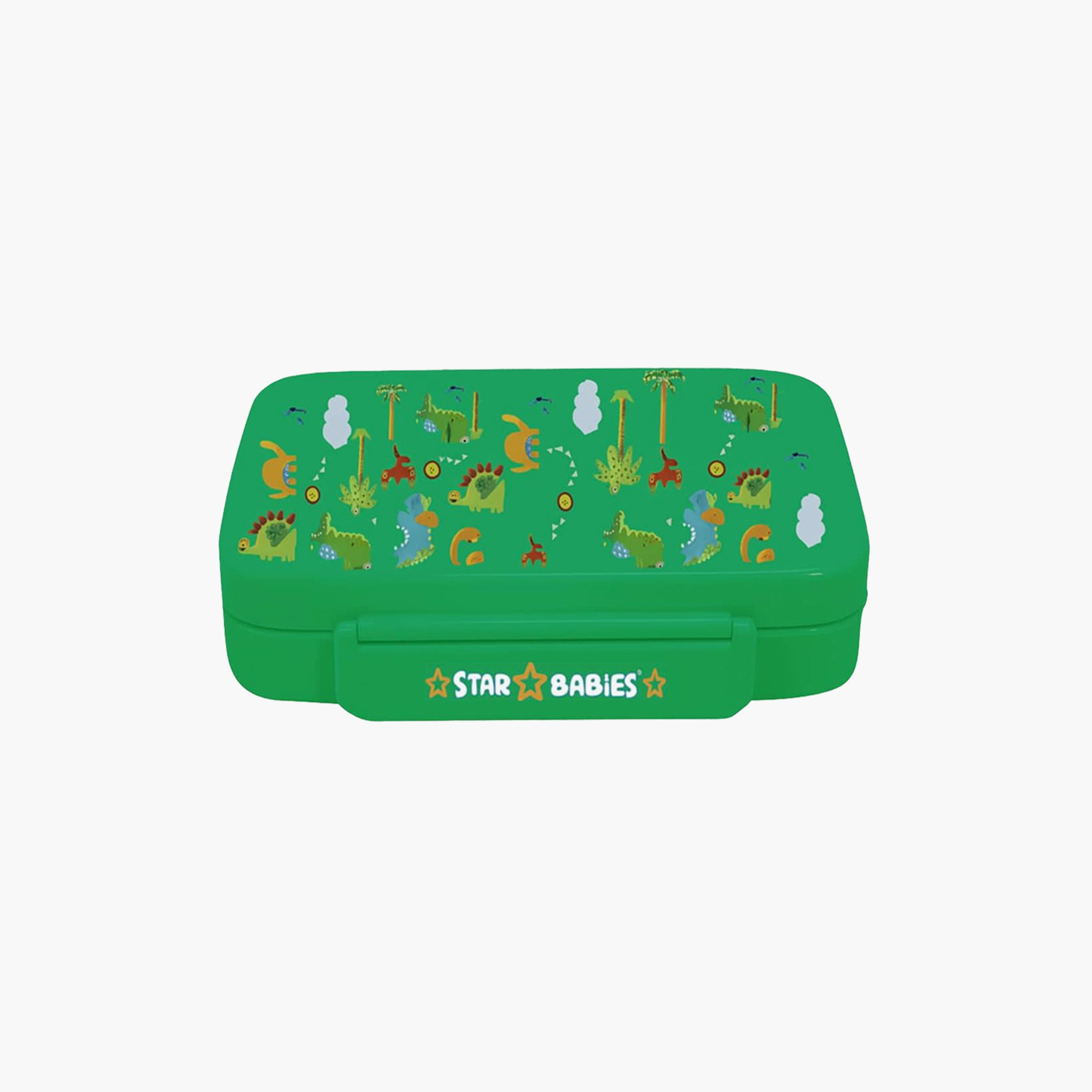 Star Babies Jungle Print Lunch Box with Spork - 998ml-school-lunchessentials-lunchboxes-image-1
