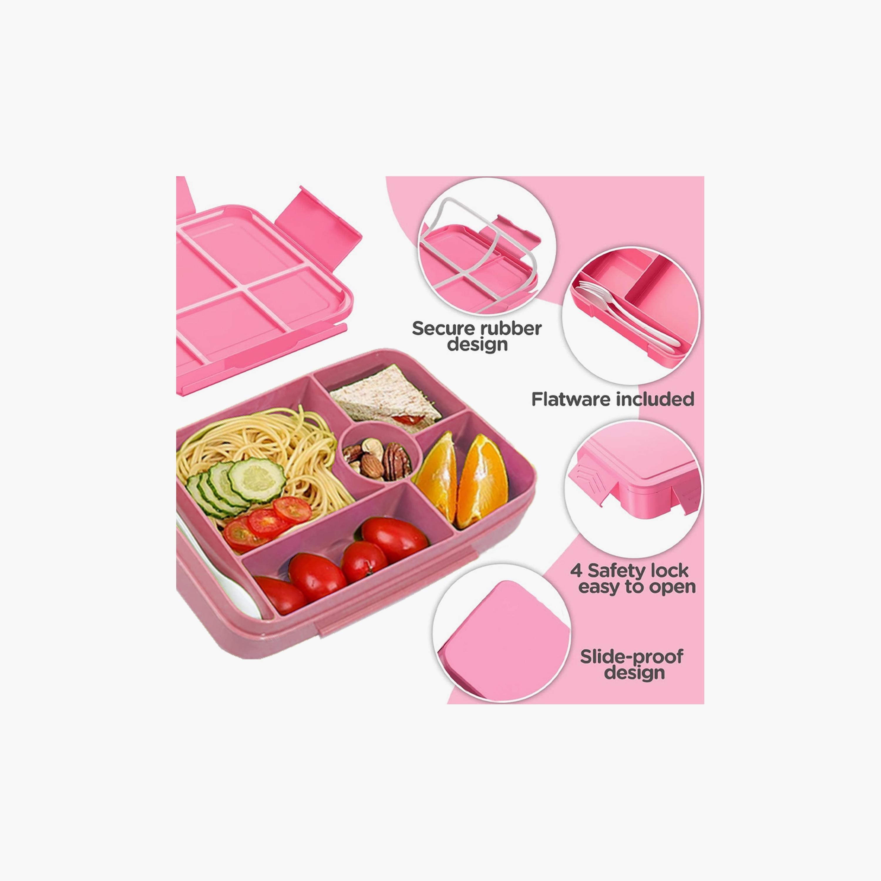 Star Babies Cute Rabbit Print Lunch Box with Spork - 998ml-school-lunchessentials-lunchboxes-image-4