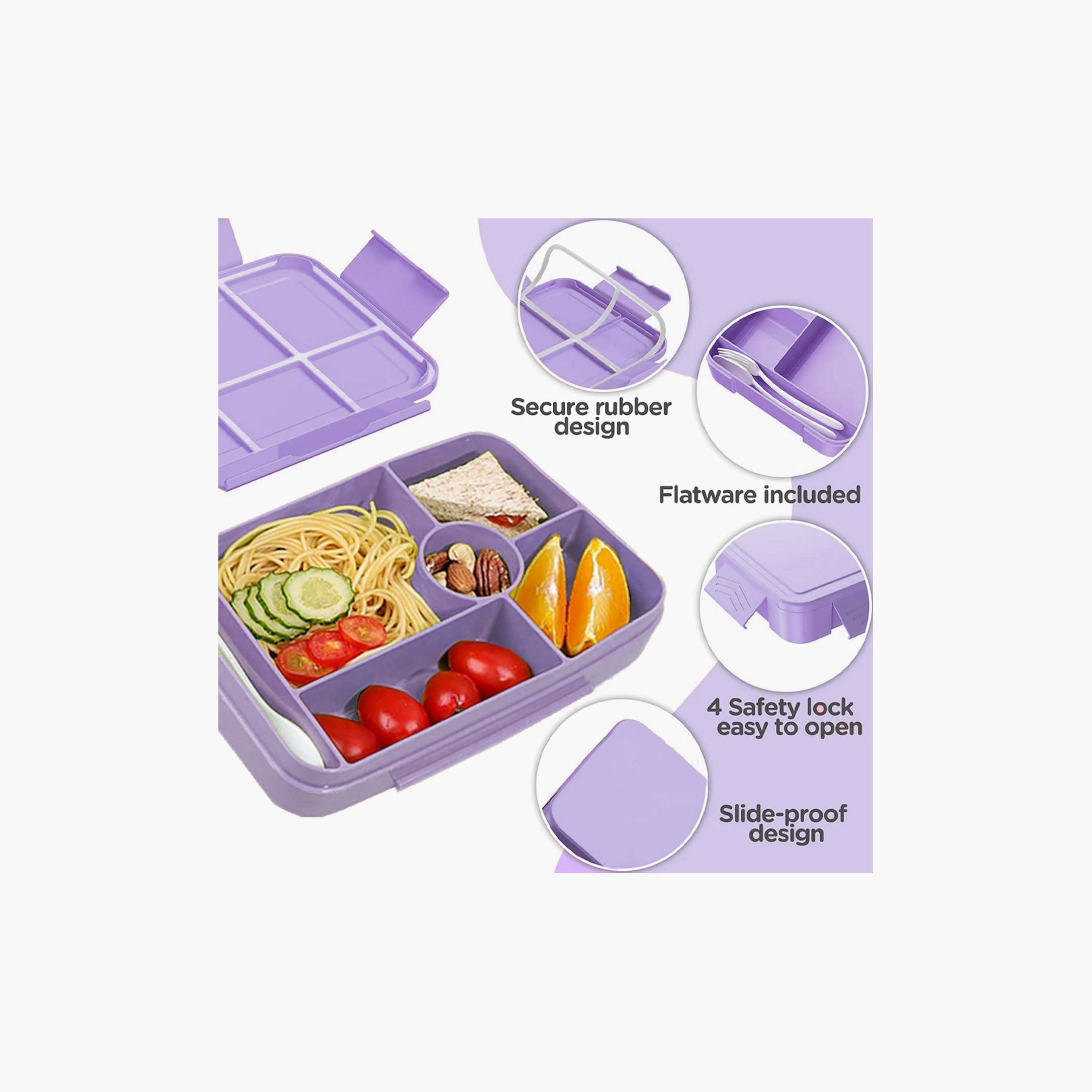 Star Babies Cute Cat Print Lunch Box with Spork - 998ml-school-lunchessentials-lunchboxes-image-4