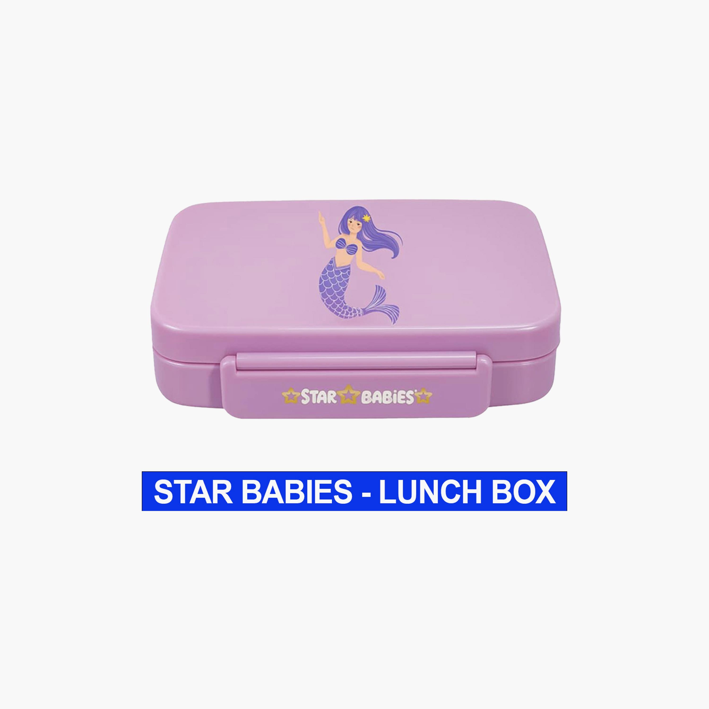 Star Babies Little Mermaid Print Lunch Box with Spork - 998ml-school-lunchessentials-lunchboxes-image-2
